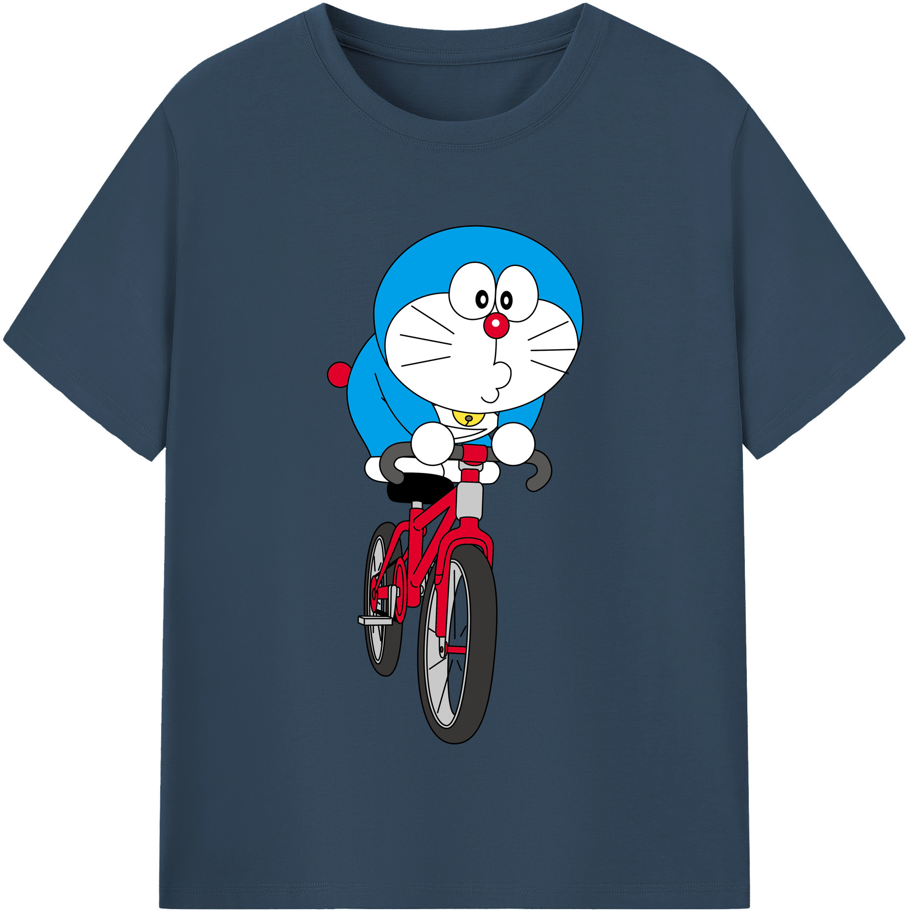 （画像用） ドラえもん Doraemon レディースカジュアルプリントTシャツ（綿100％）