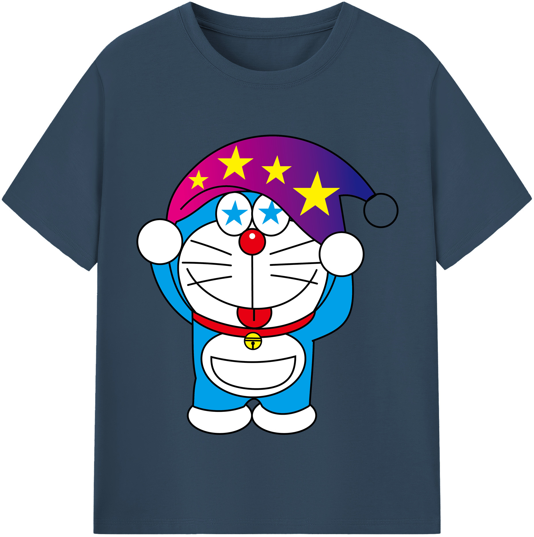 （画像用） ドラえもん Doraemon レディースカジュアルプリントTシャツ（綿100％）