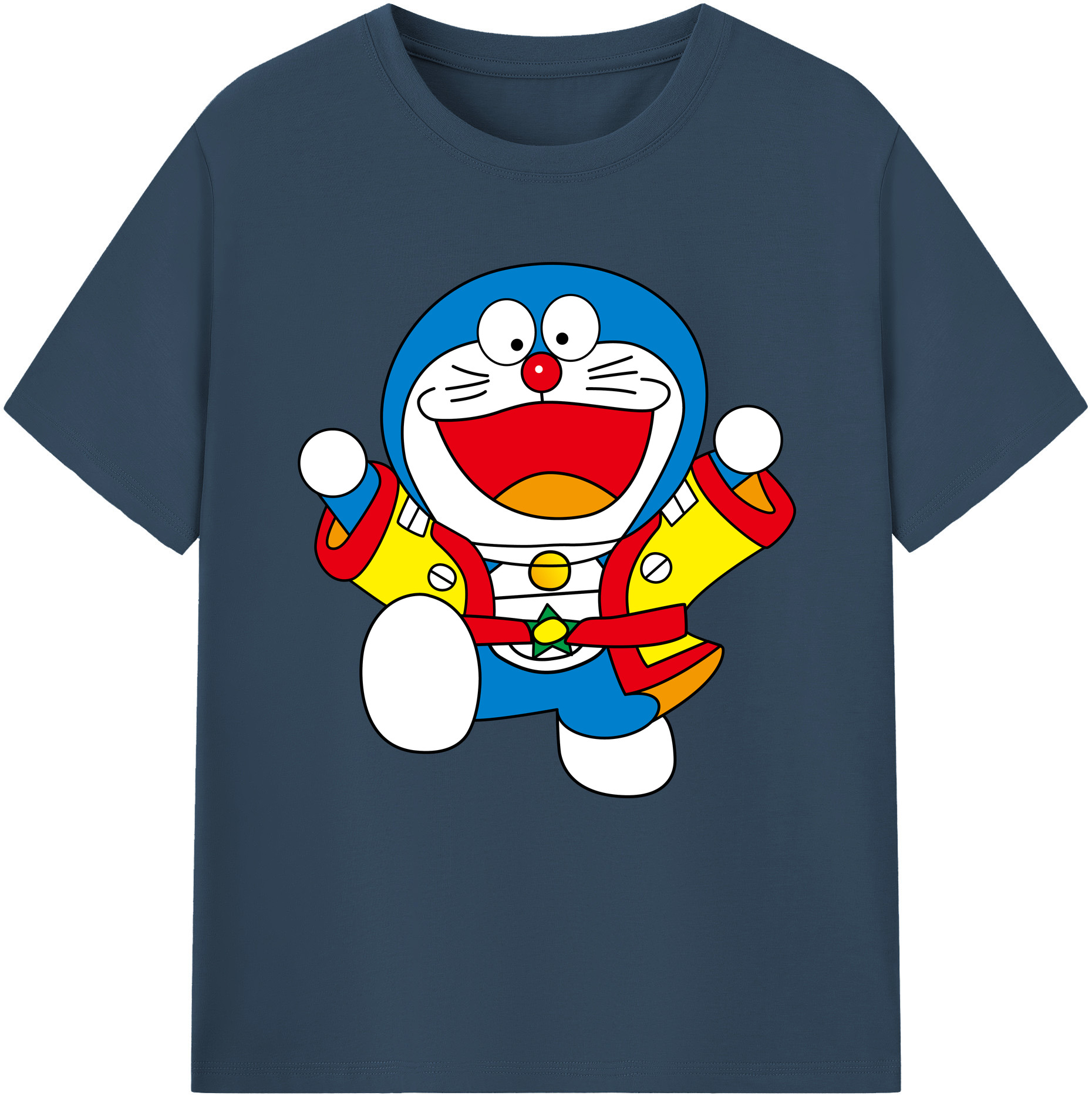 （画像用） ドラえもん Doraemon レディースカジュアルプリントTシャツ（綿100％）