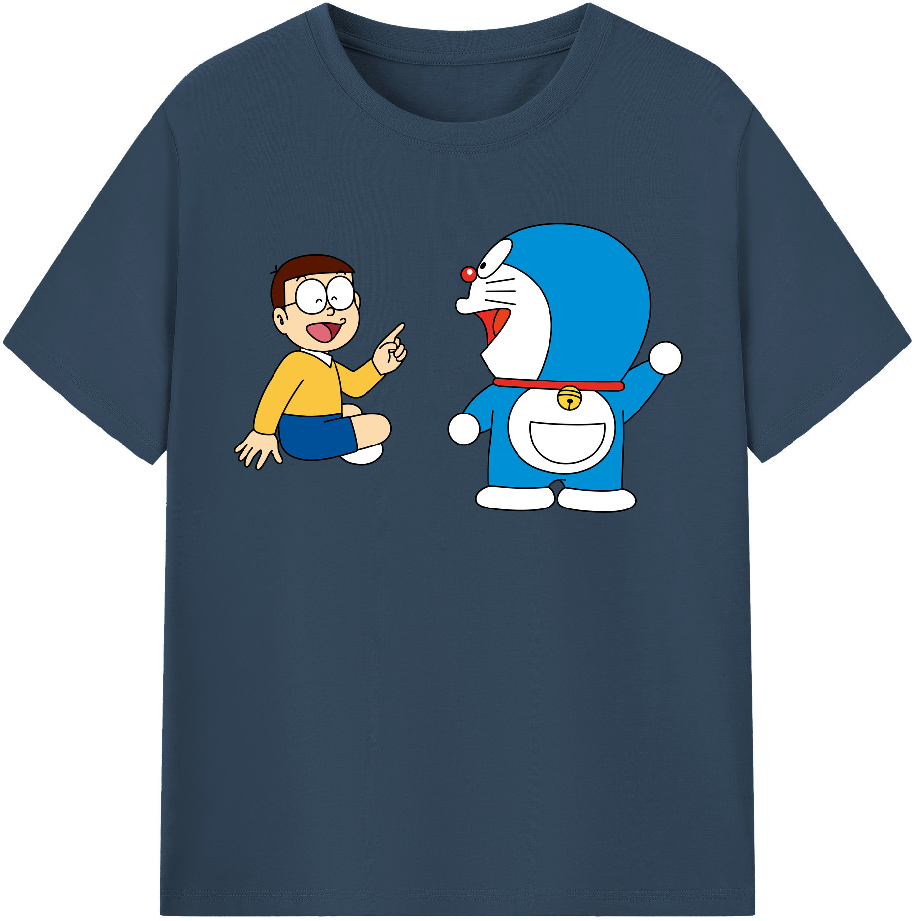 （画像用） ドラえもん Doraemon レディースカジュアルプリントTシャツ（綿100％）