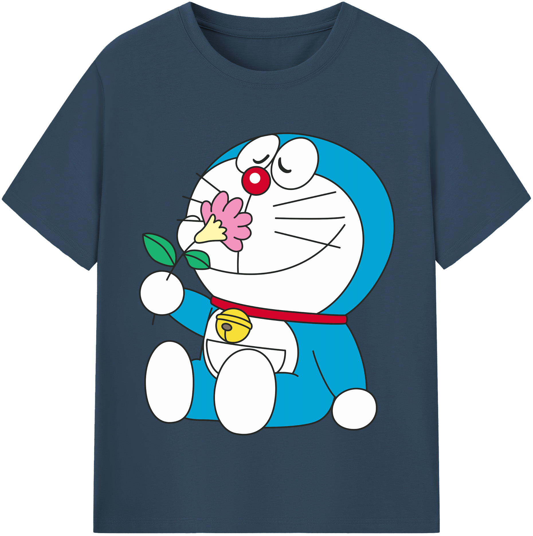 （画像用） ドラえもん Doraemon レディースカジュアルプリントTシャツ（綿100％）