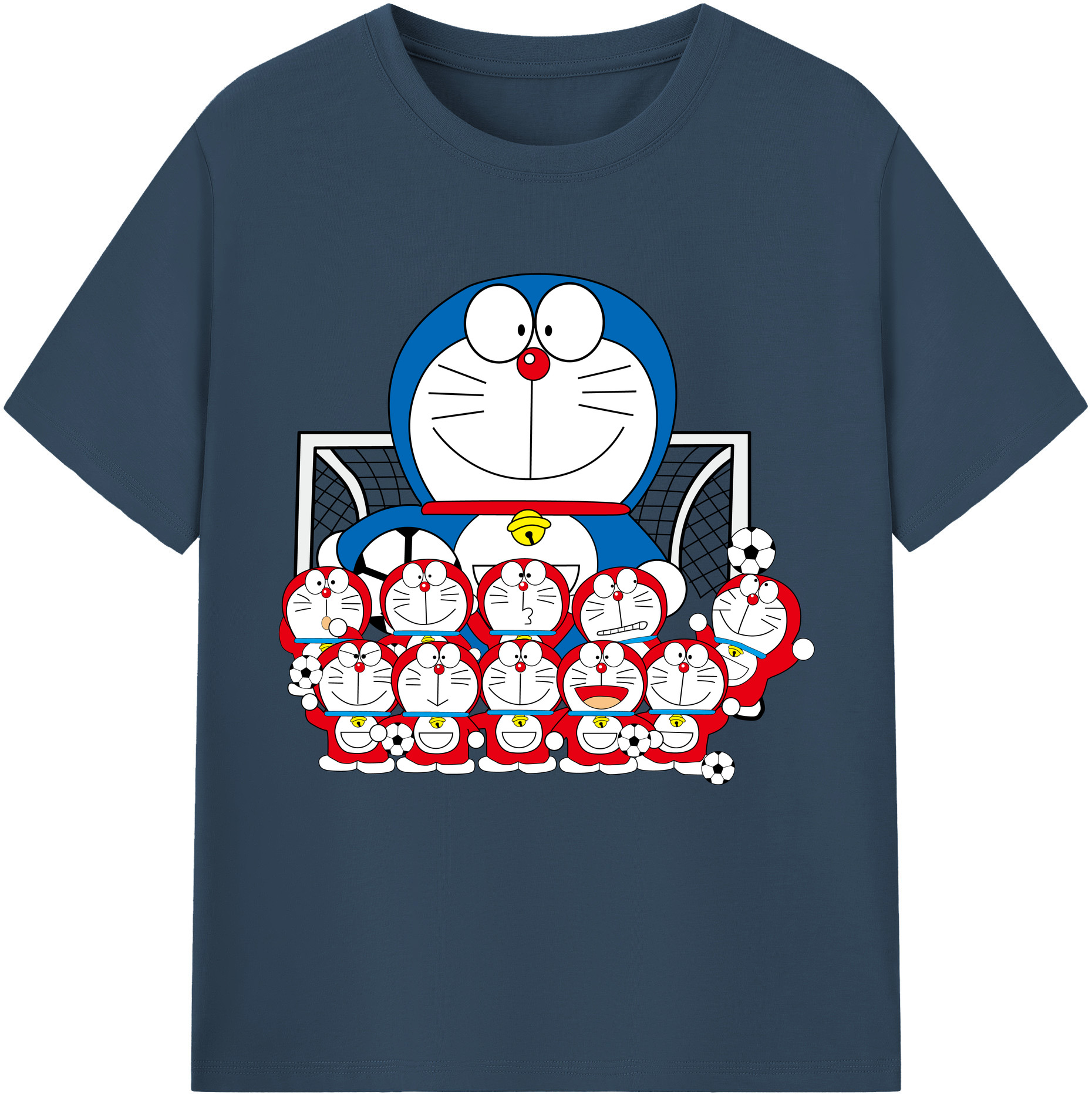 （画像用） ドラえもん Doraemon レディースカジュアルプリントTシャツ（綿100％）