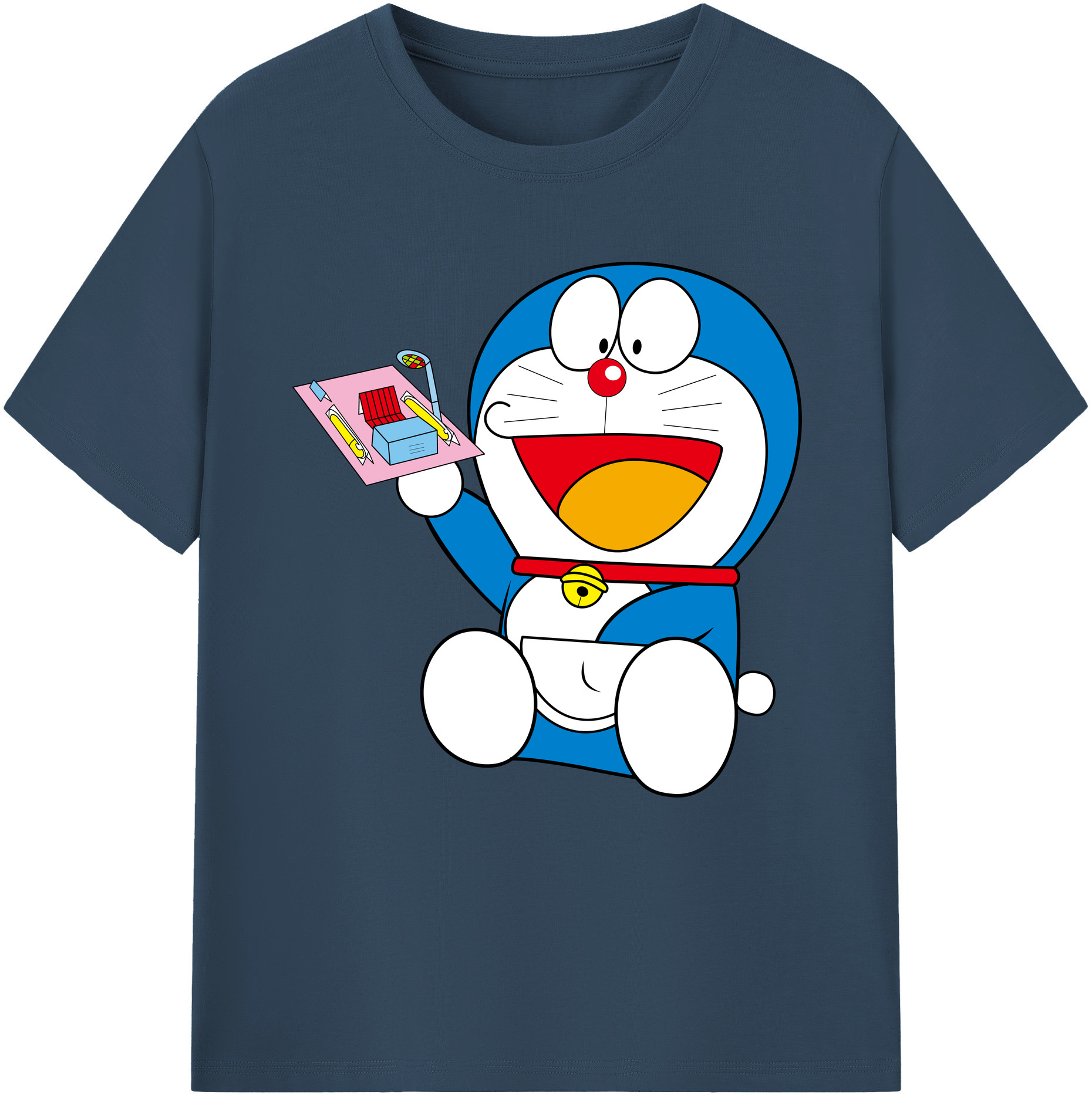 （画像用） ドラえもん Doraemon レディースカジュアルプリントTシャツ（綿100％）