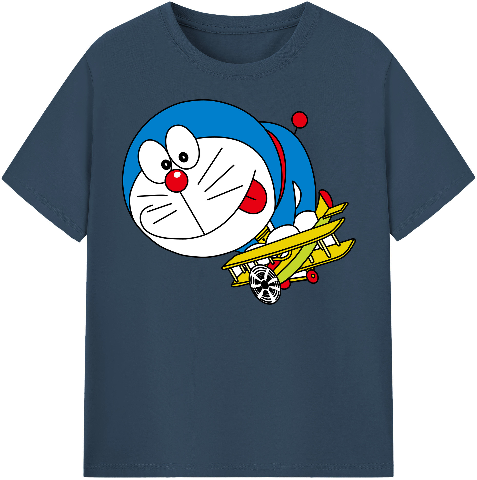 （画像用） ドラえもん Doraemon レディースカジュアルプリントTシャツ（綿100％）