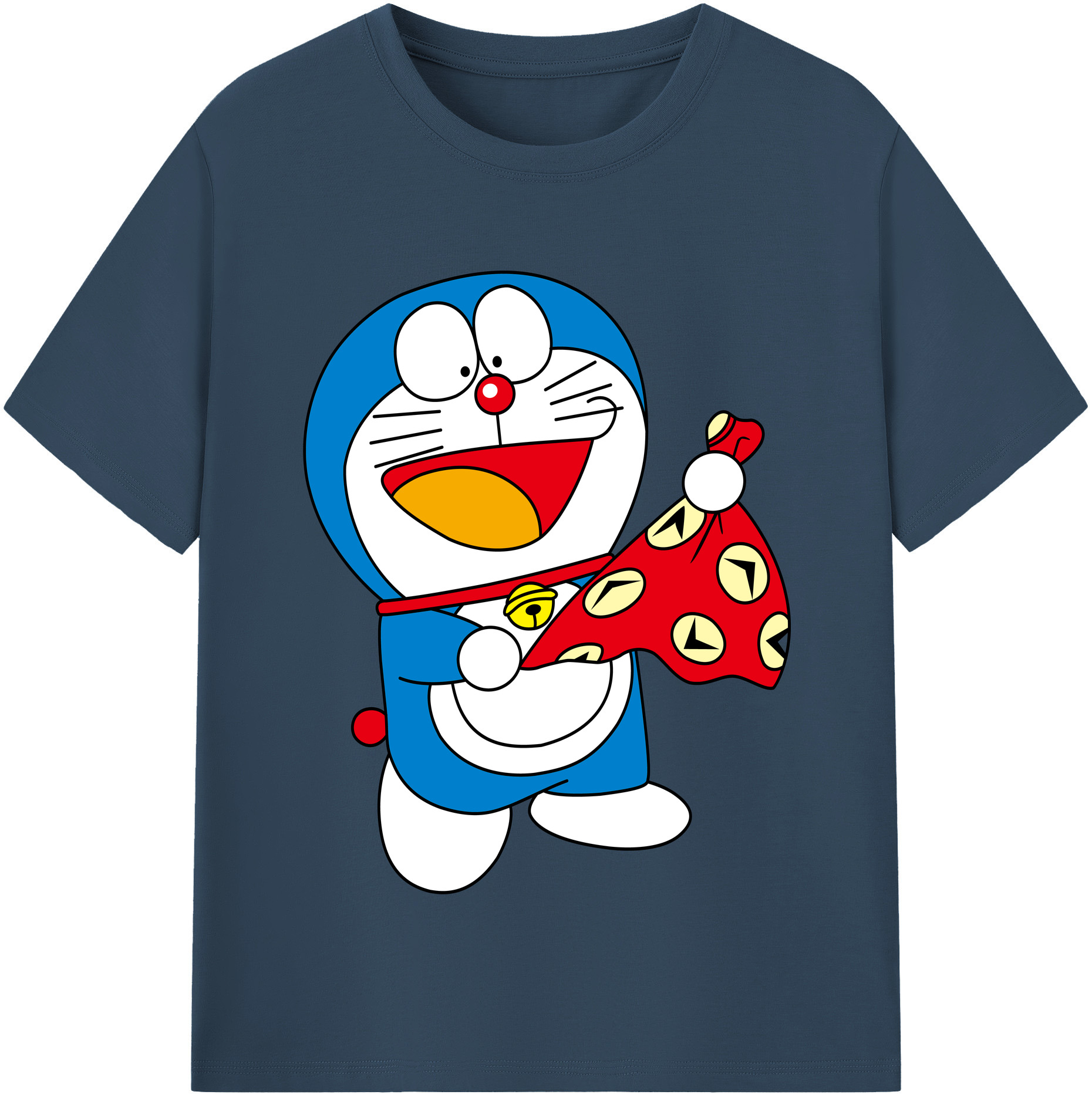 （画像用） ドラえもん Doraemon レディースカジュアルプリントTシャツ（綿100％）