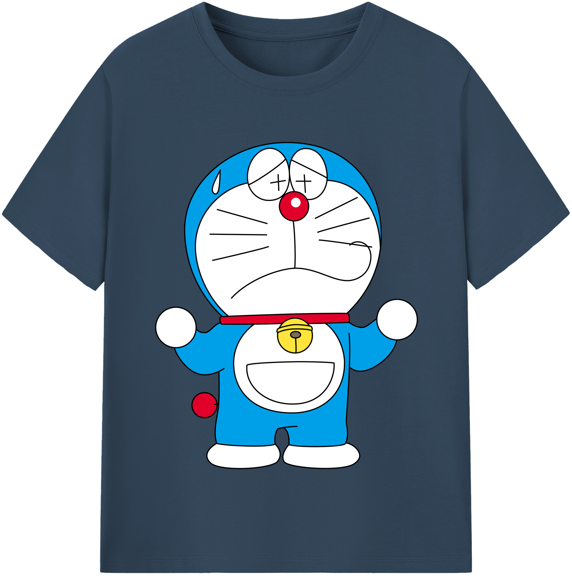 （画像用） ドラえもん Doraemon レディースカジュアルプリントTシャツ（綿100％）