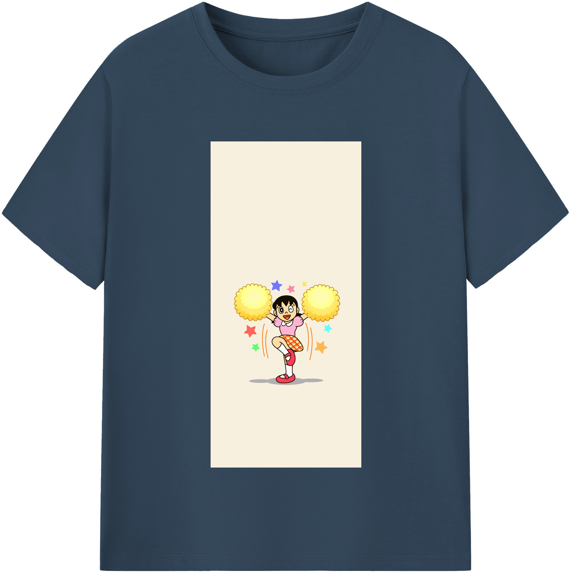 （画像用） ドラえもん みなもと しずか Doraemon Shizuka Minamoto レディースカジュアルプリントTシャツ（綿100％）