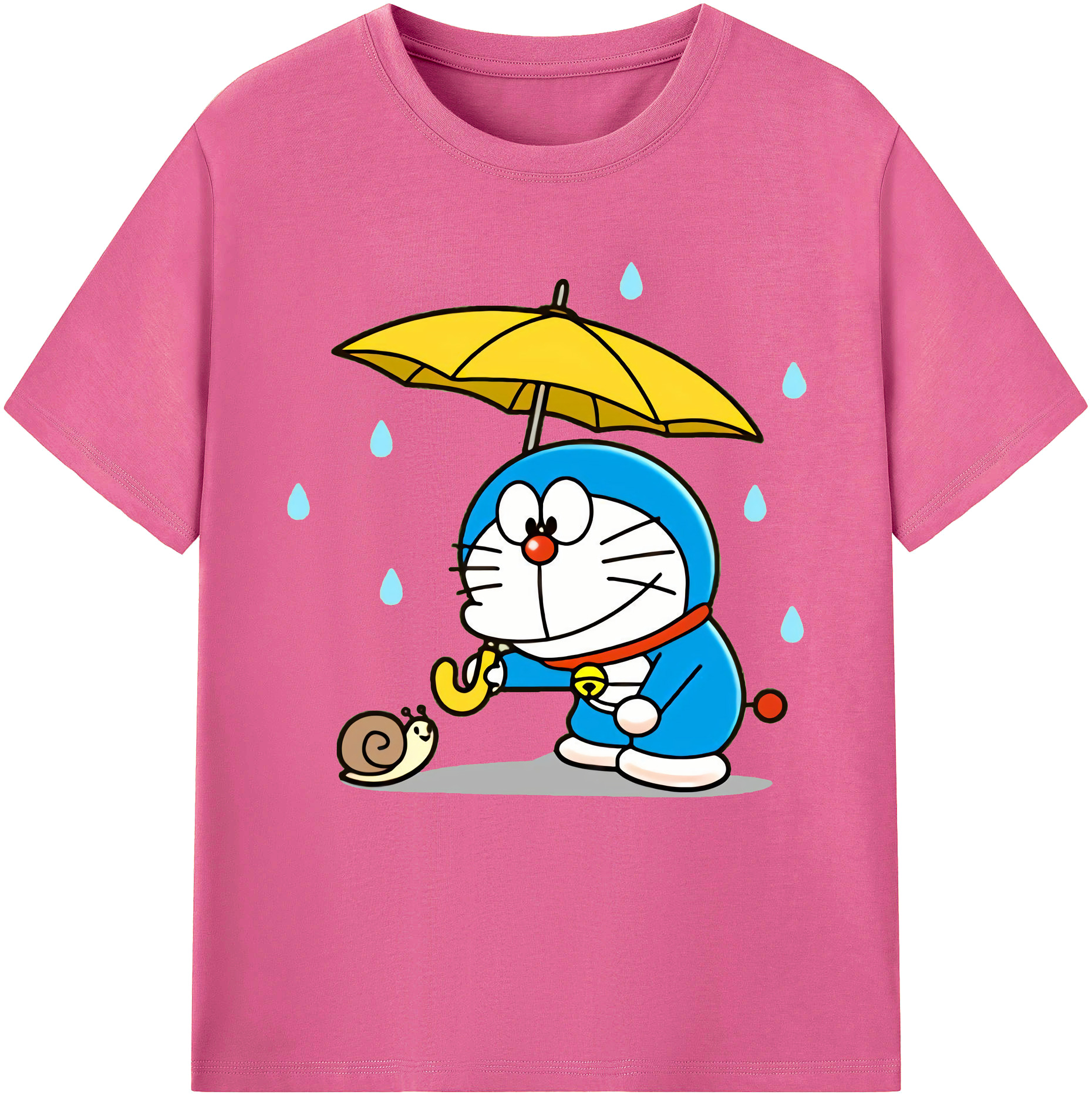 （画像用） ドラえもん Doraemon レディースカジュアルプリントTシャツ（綿100％）