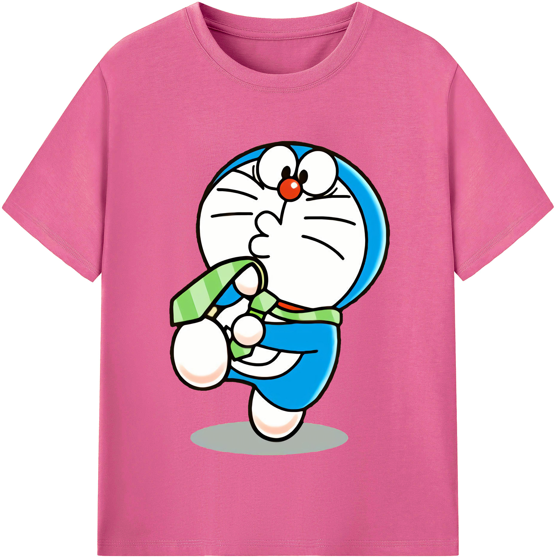 （画像用） ドラえもん Doraemon レディースカジュアルプリントTシャツ（綿100％）
