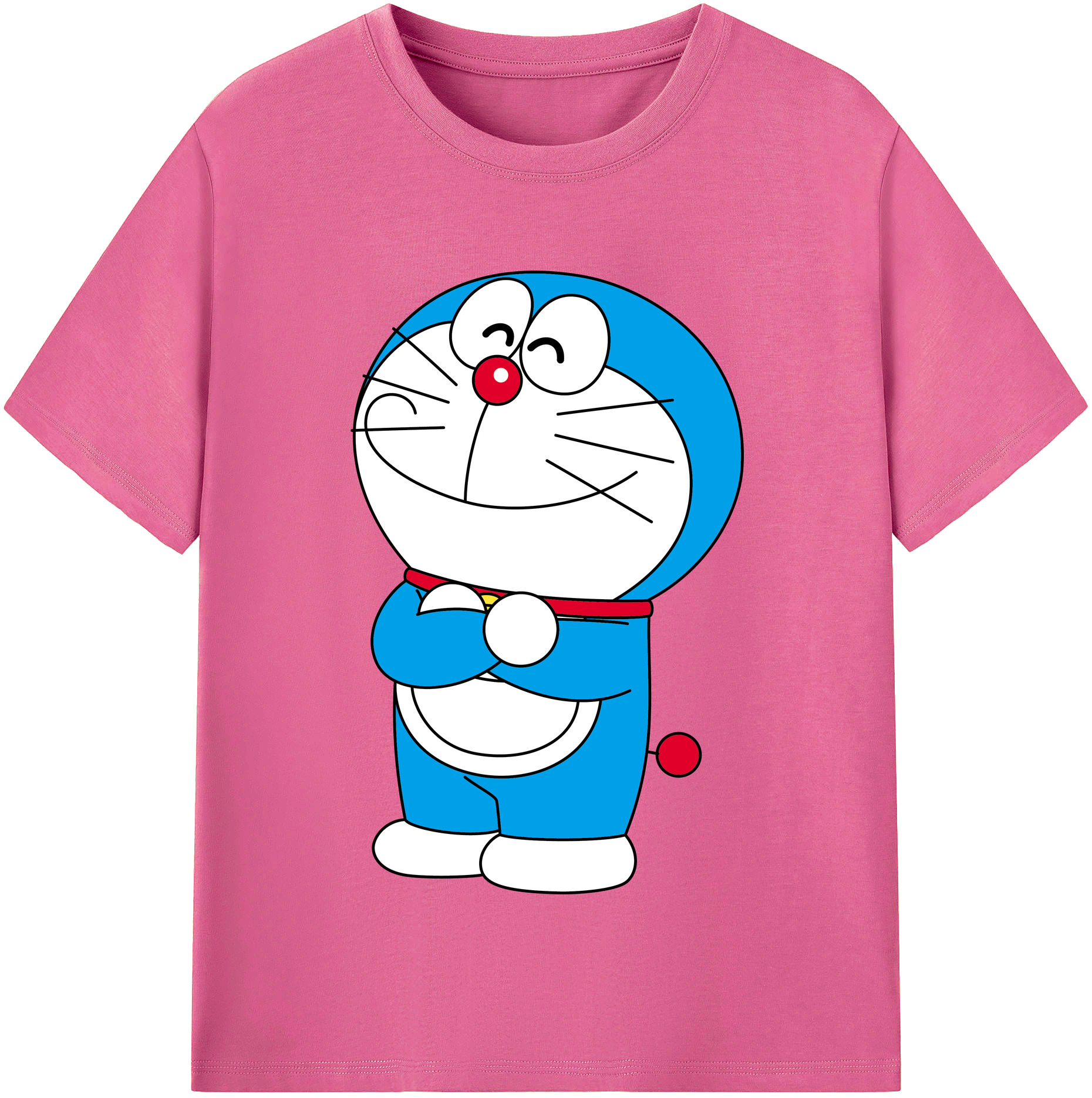 （画像用） ドラえもん Doraemon レディースカジュアルプリントTシャツ（綿100％）