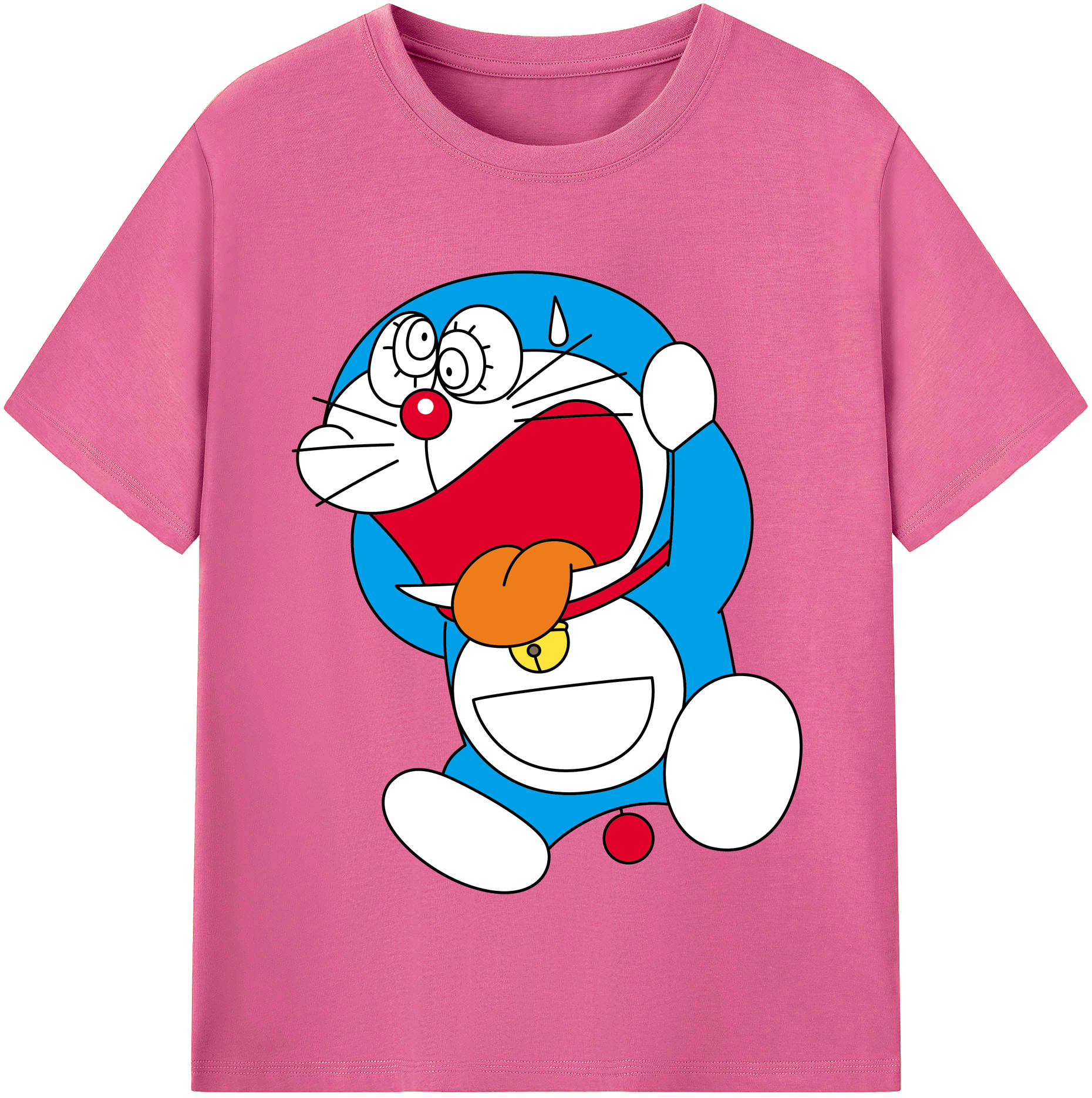 （画像用） ドラえもん Doraemon レディースカジュアルプリントTシャツ（綿100％）