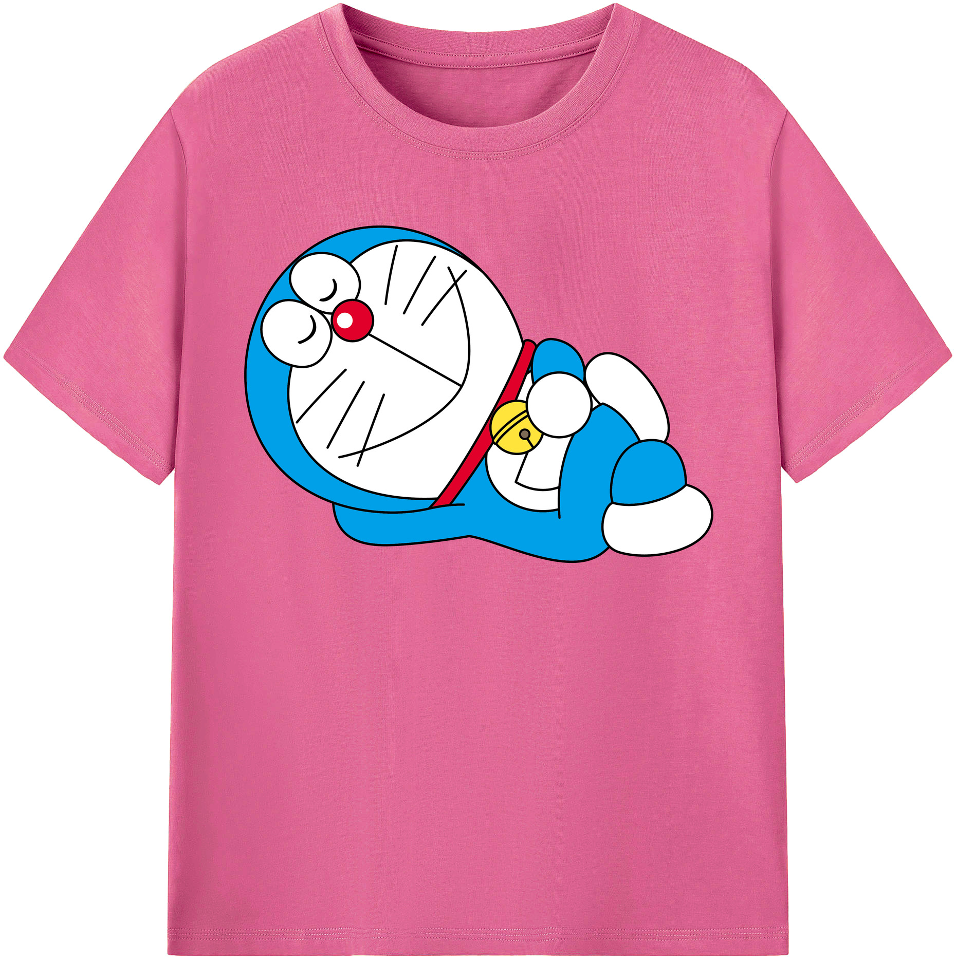 （画像用） ドラえもん Doraemon レディースカジュアルプリントTシャツ（綿100％）