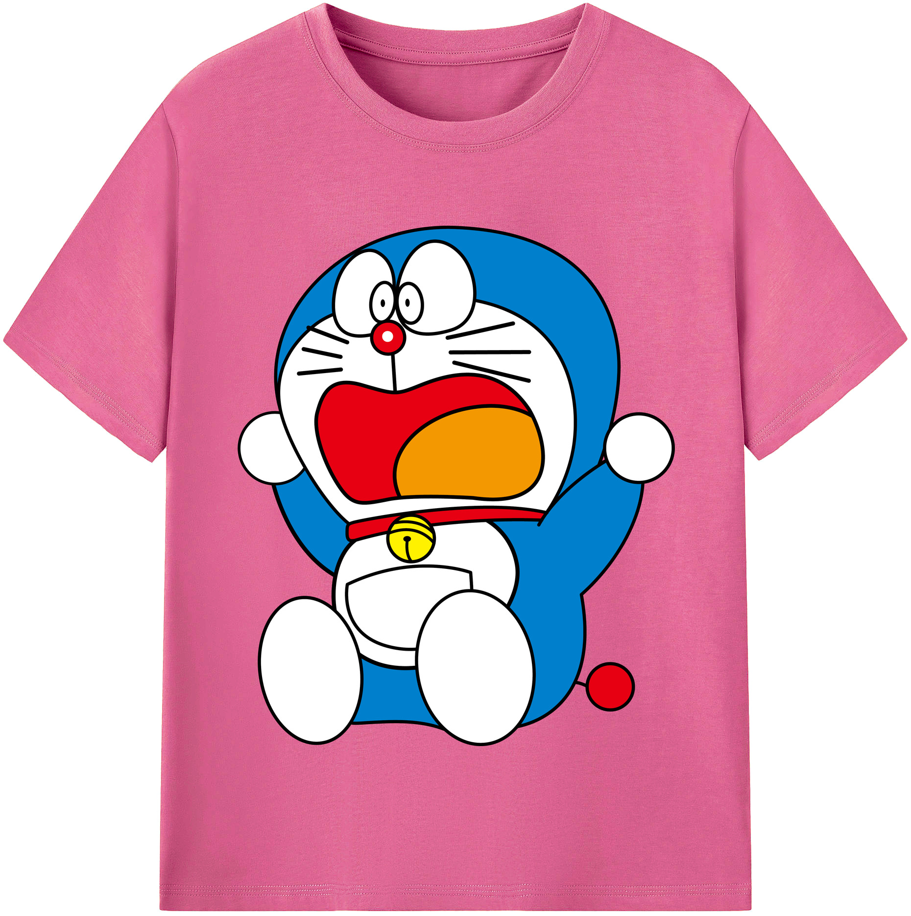 （画像用） ドラえもん Doraemon レディースカジュアルプリントTシャツ（綿100％）