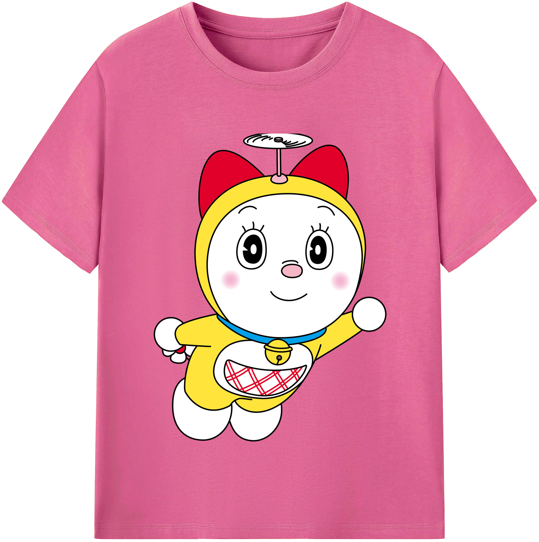 （画像用） ドラえもん ドラミ Doraemon Dorami レディースカジュアルプリントTシャツ（綿100％）