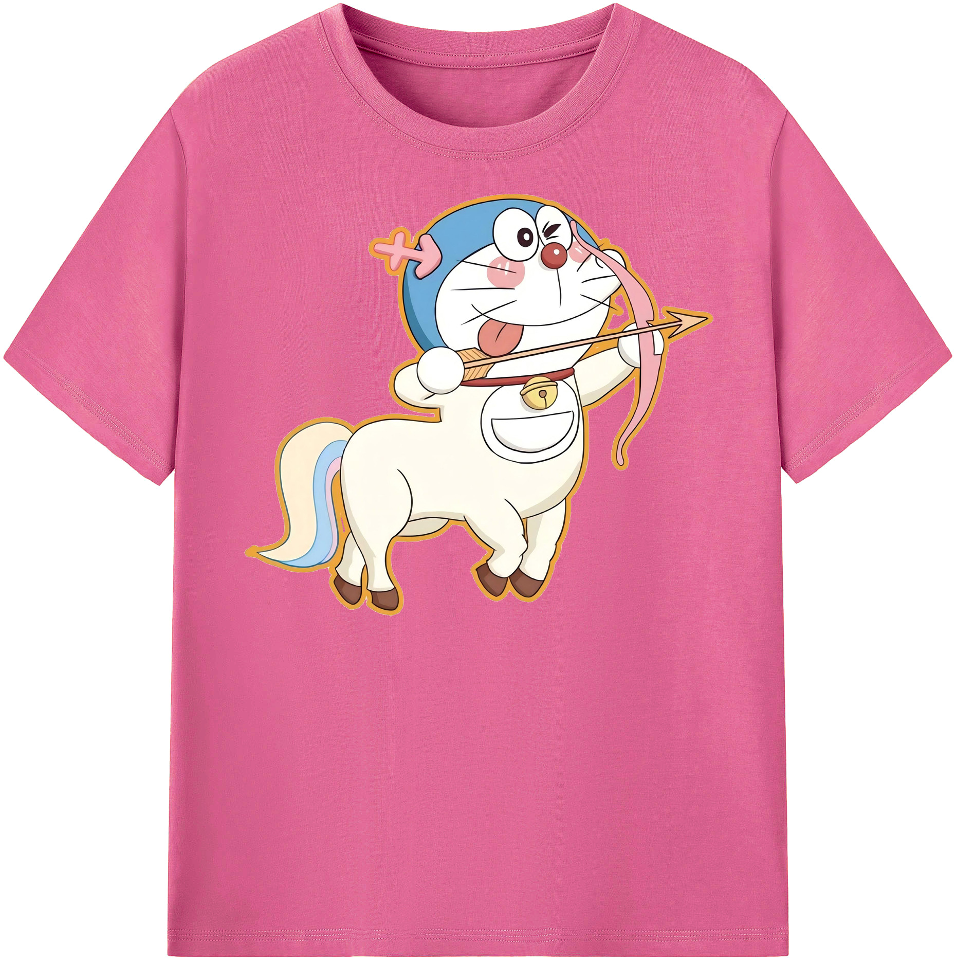 （画像用） ドラえもん Doraemon レディースカジュアルプリントTシャツ（綿100％）
