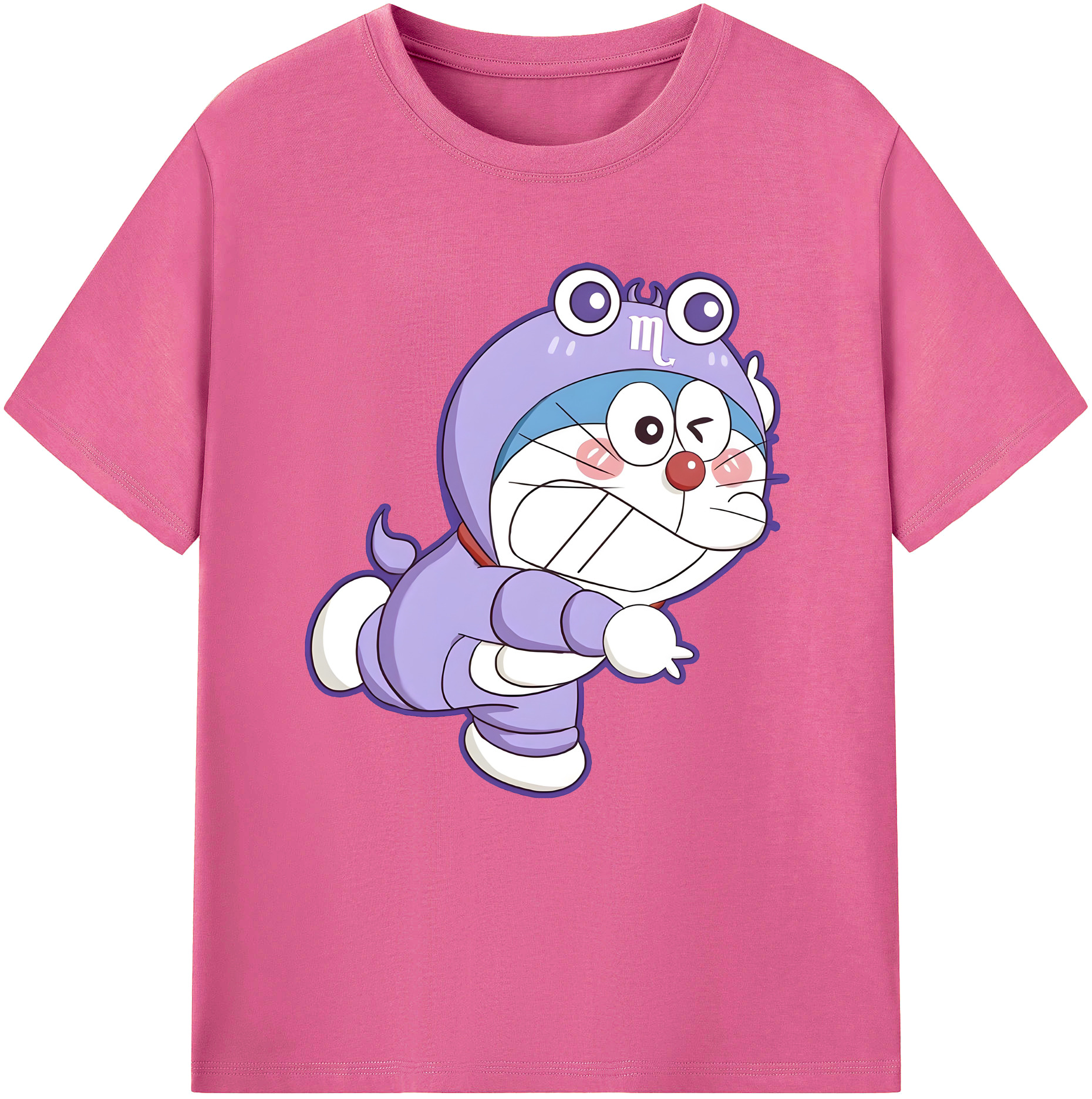 （画像用） ドラえもん Doraemon レディースカジュアルプリントTシャツ（綿100％）