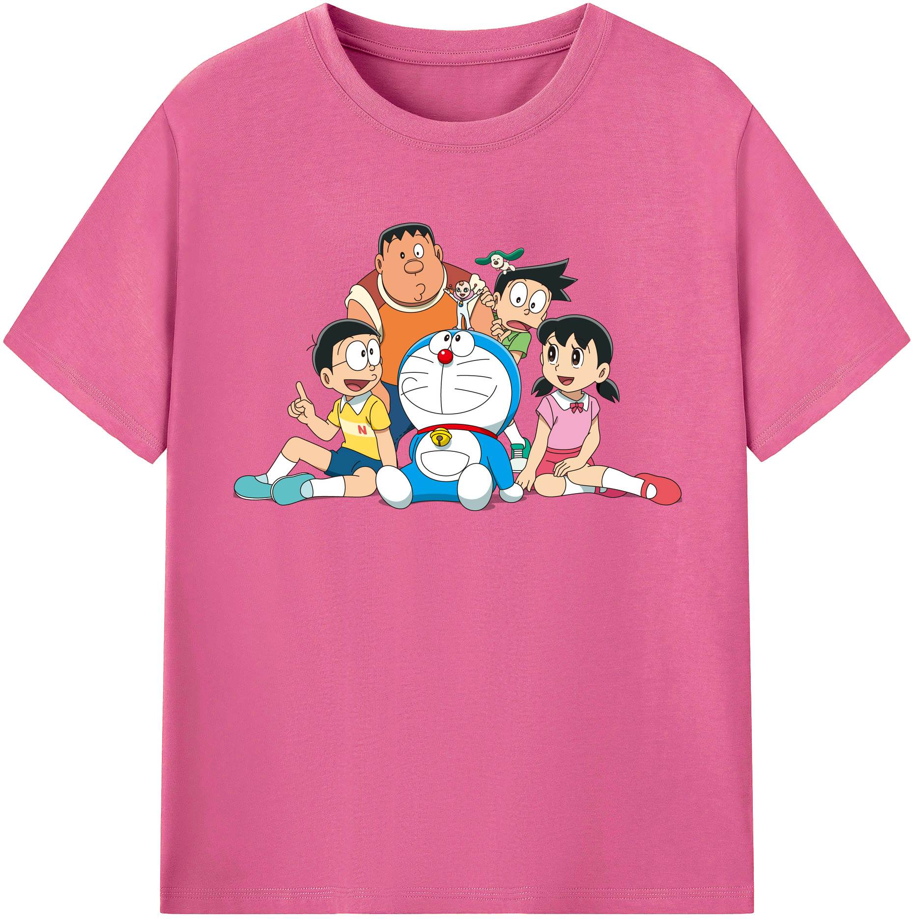 （画像用） ドラえもん Doraemon レディースカジュアルプリントTシャツ（綿100％）