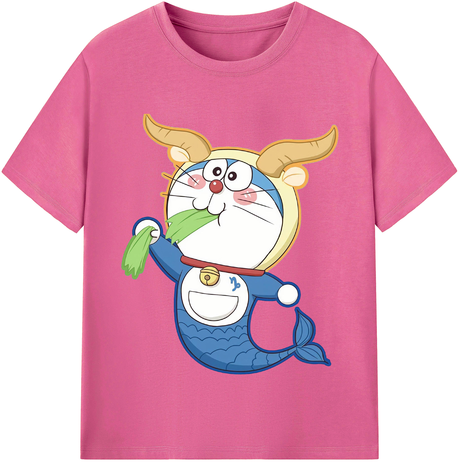 （画像用） ドラえもん Doraemon レディースカジュアルプリントTシャツ（綿100％）
