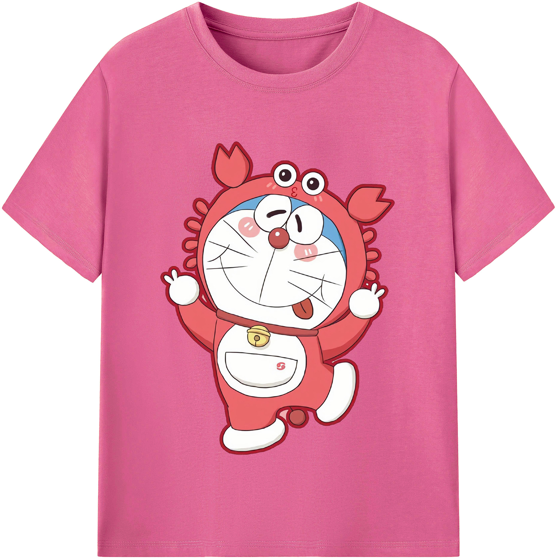 （画像用） ドラえもん Doraemon レディースカジュアルプリントTシャツ（綿100％）
