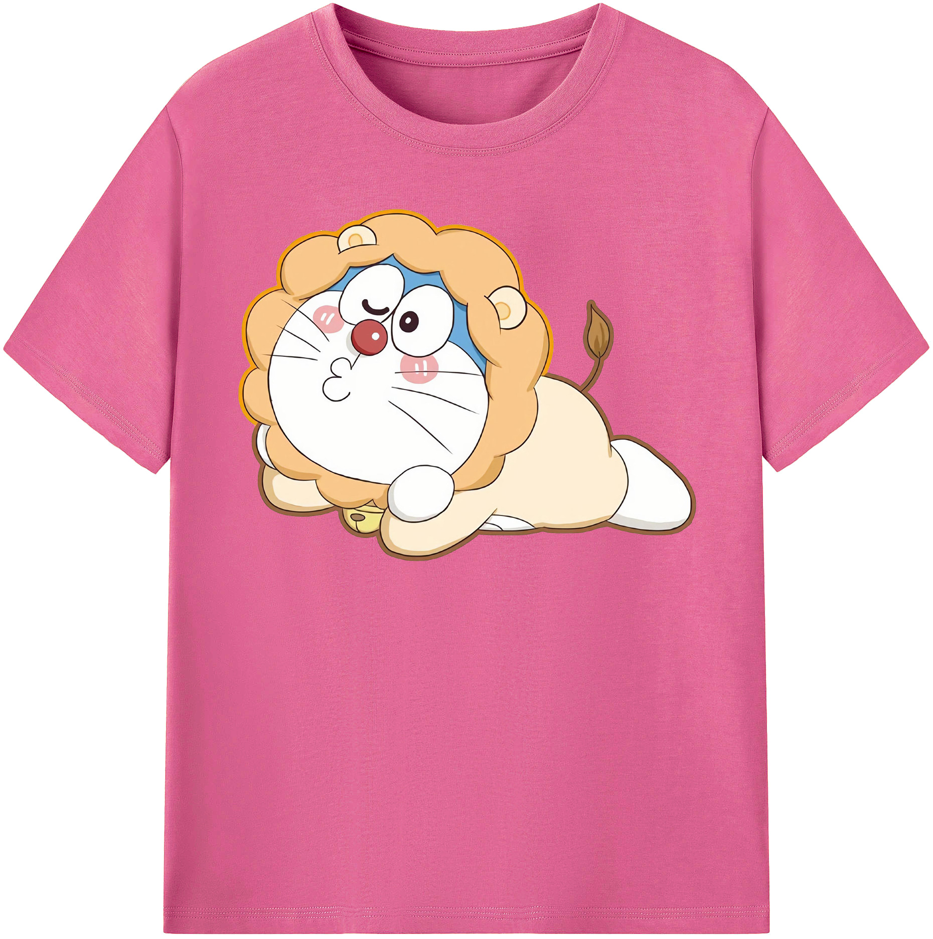 （画像用） ドラえもん Doraemon レディースカジュアルプリントTシャツ（綿100％）