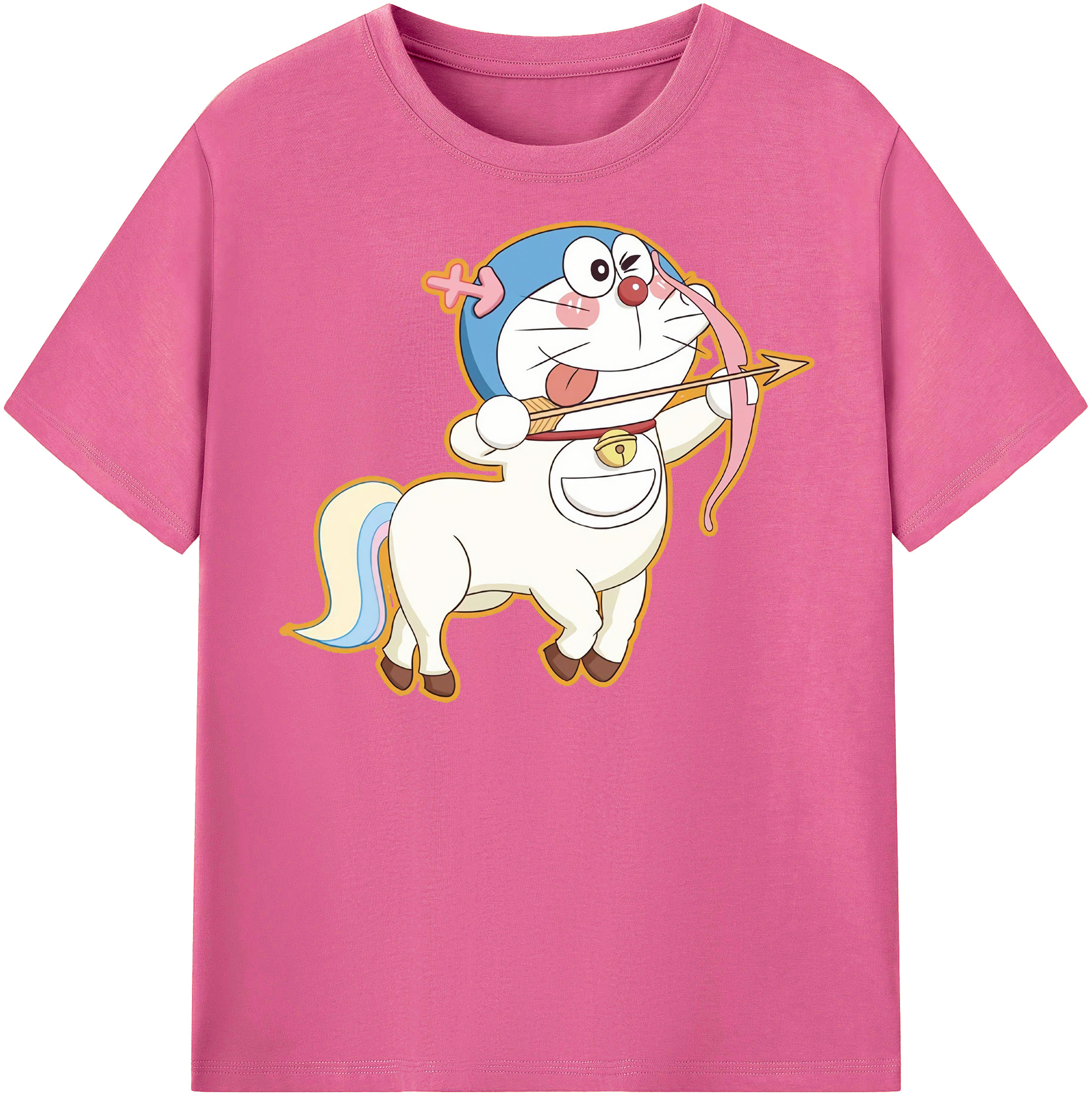 （画像用） ドラえもん Doraemon レディースカジュアルプリントTシャツ（綿100％）