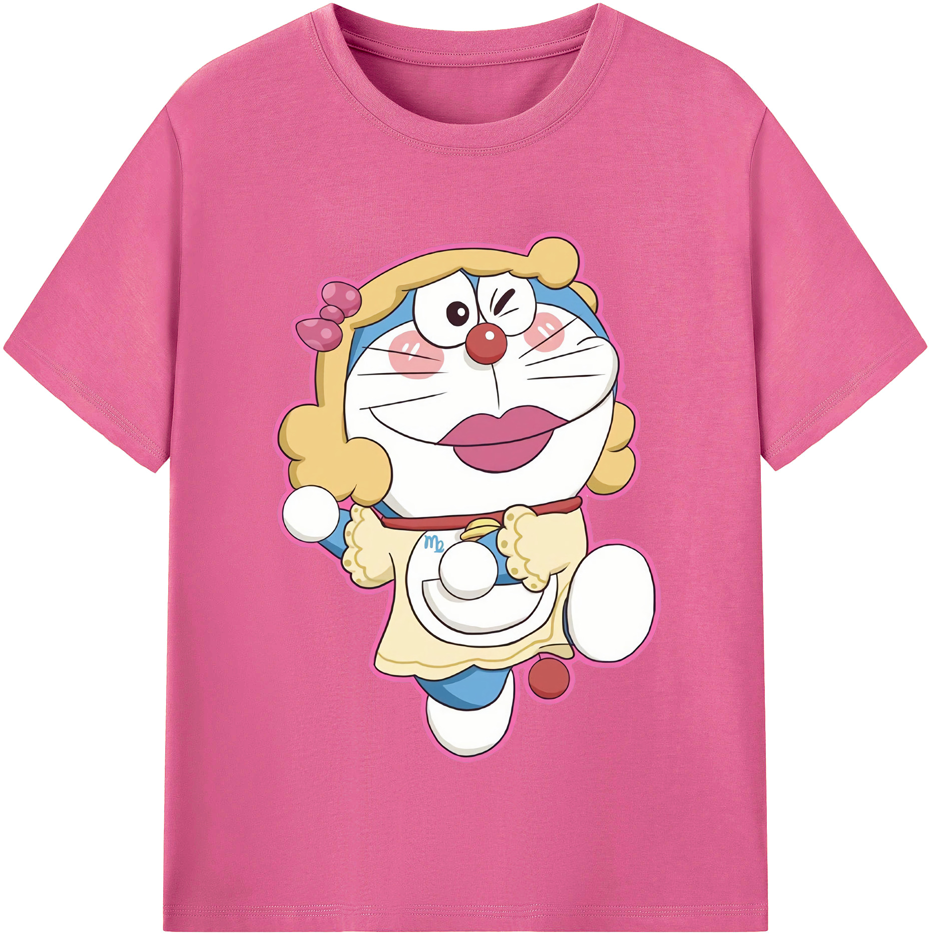 （画像用） ドラえもん Doraemon レディースカジュアルプリントTシャツ（綿100％）
