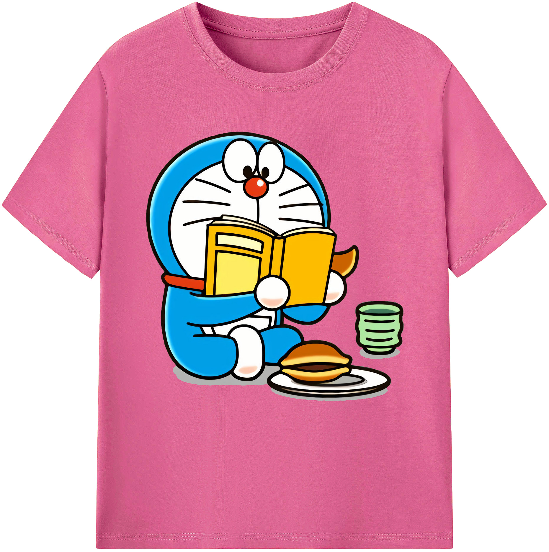 （画像用） ドラえもん Doraemon レディースカジュアルプリントTシャツ（綿100％）