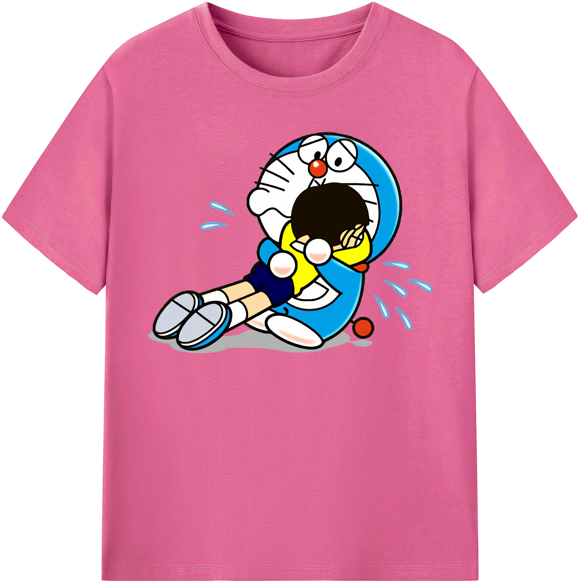 （画像用） ドラえもん Doraemon レディースカジュアルプリントTシャツ（綿100％）
