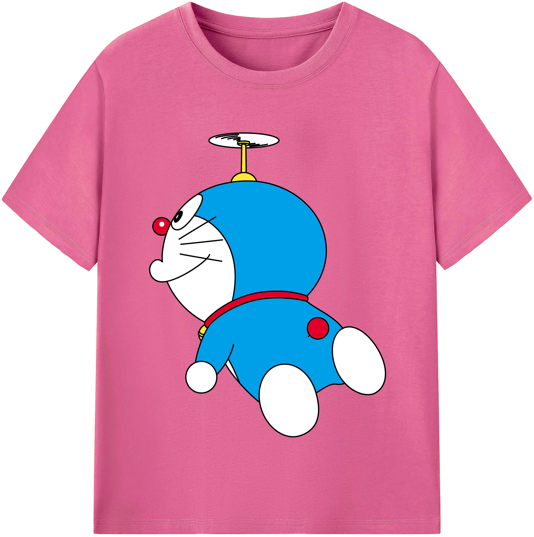 （画像用） ドラえもん Doraemon レディースカジュアルプリントTシャツ（綿100％）