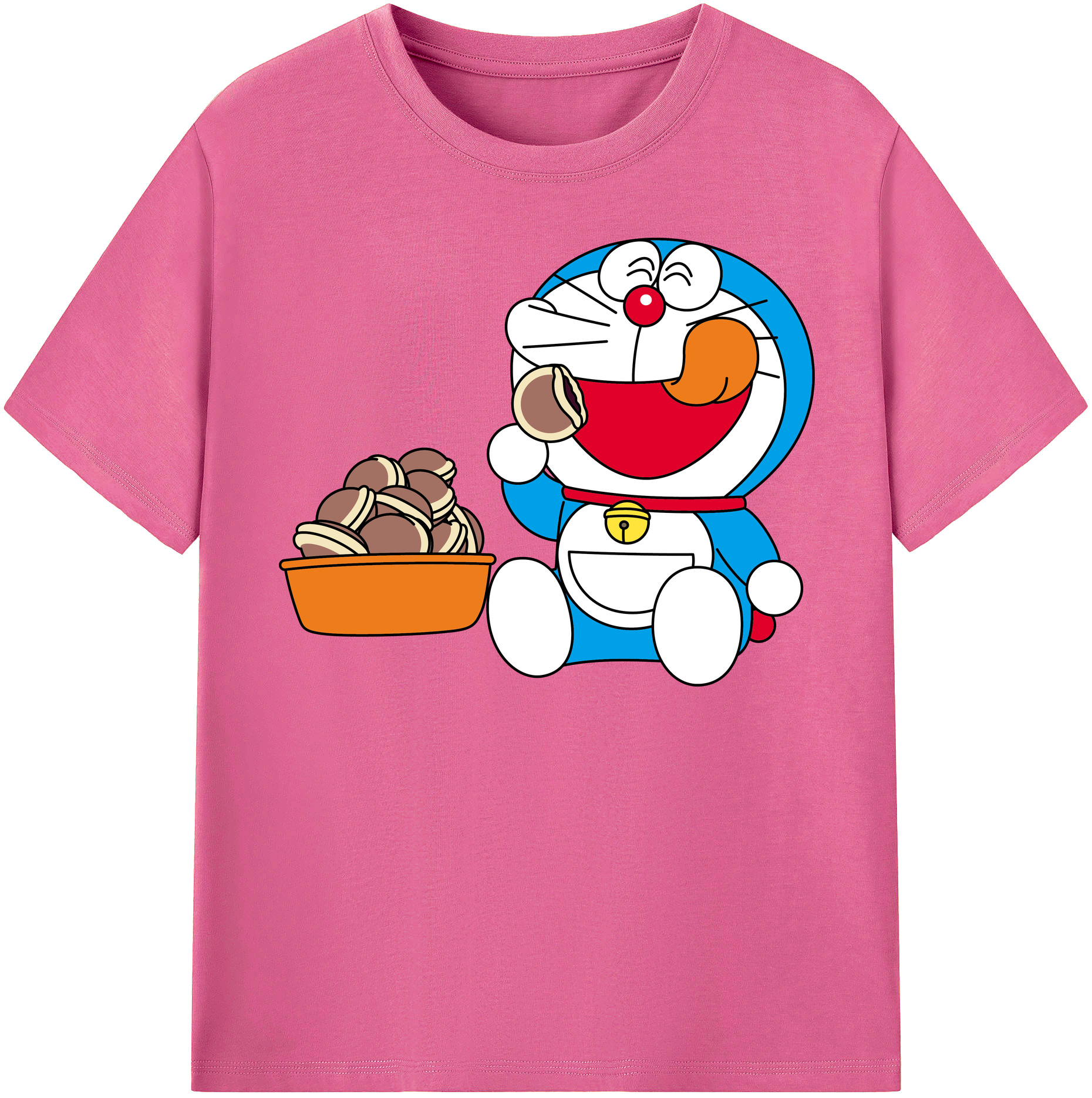 （画像用） ドラえもん Doraemon レディースカジュアルプリントTシャツ（綿100％）
