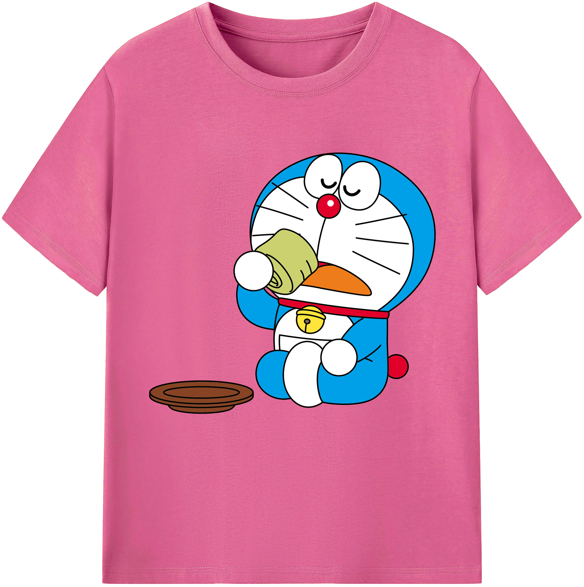 （画像用） ドラえもん Doraemon レディースカジュアルプリントTシャツ（綿100％）