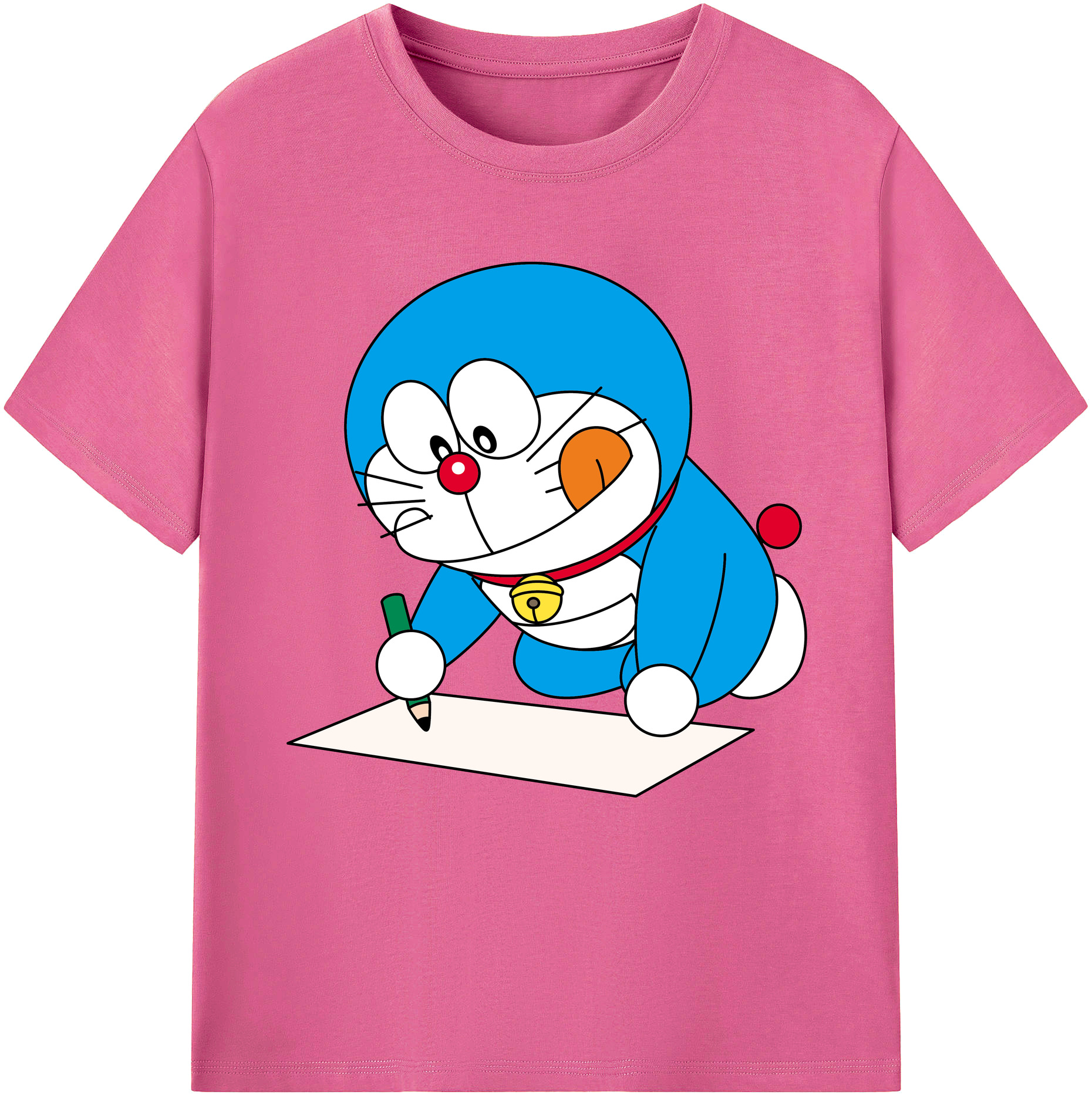 （画像用） ドラえもん Doraemon レディースカジュアルプリントTシャツ（綿100％）