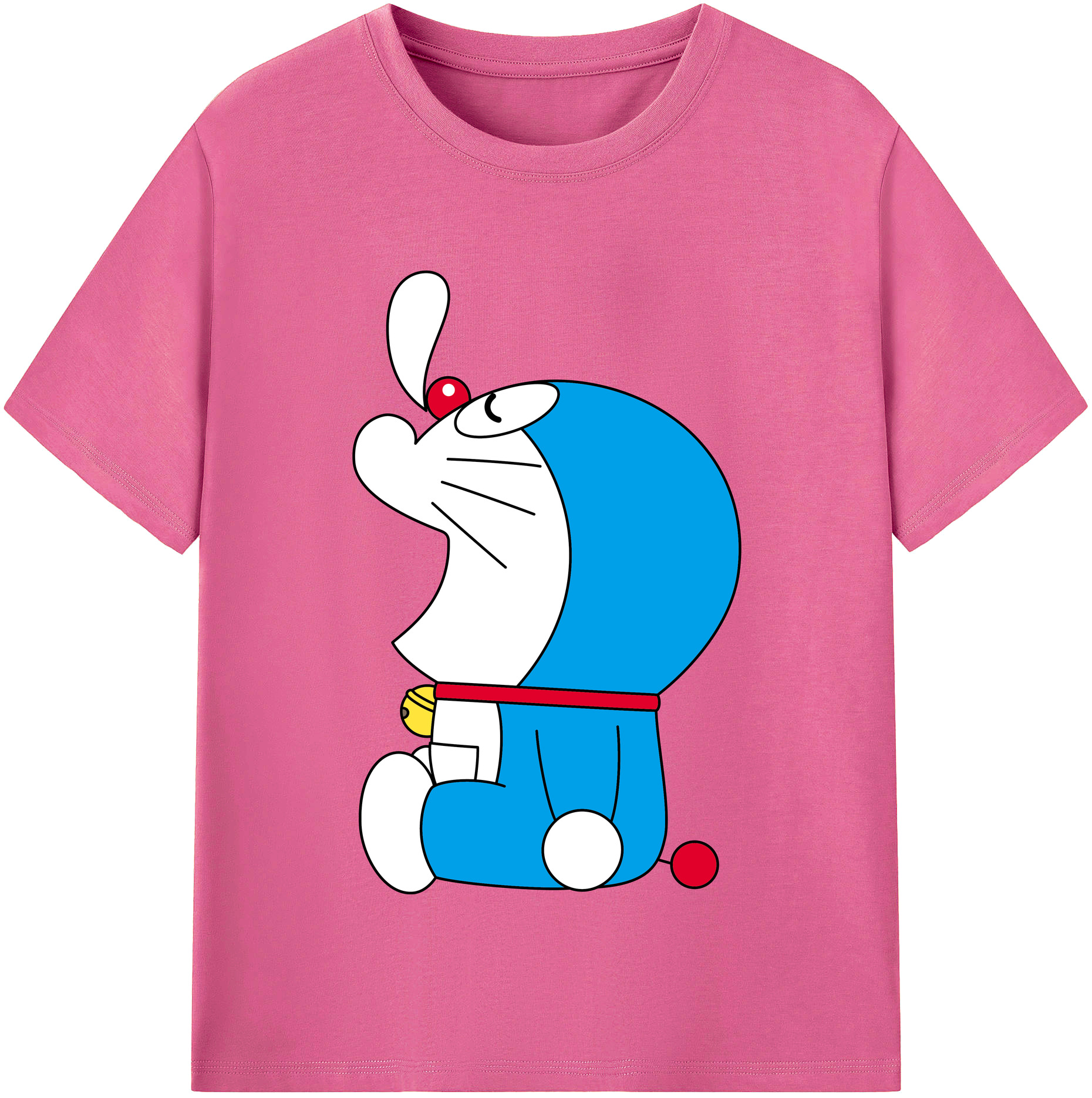 （画像用） ドラえもん Doraemon レディースカジュアルプリントTシャツ（綿100％）