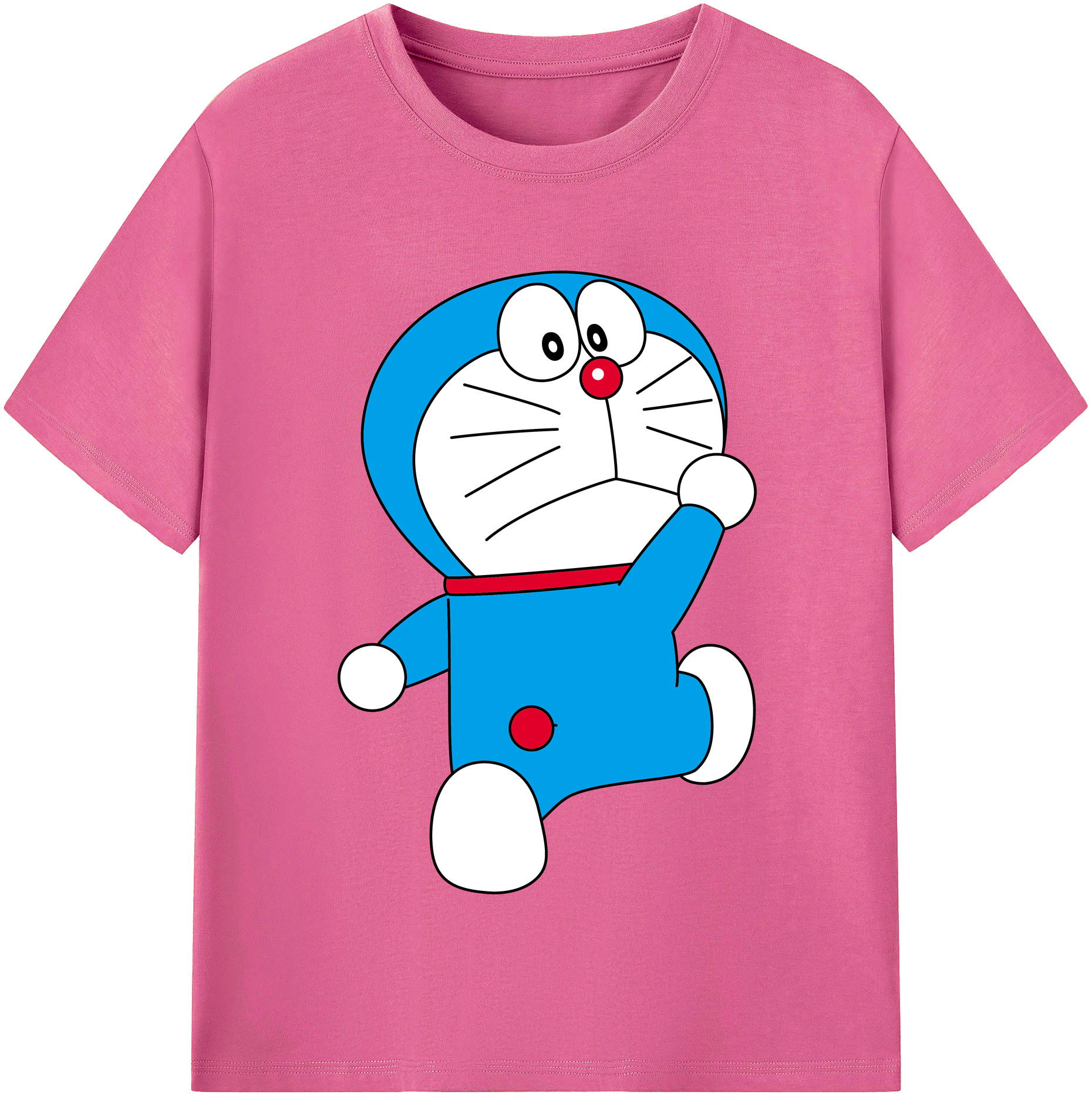 （画像用） ドラえもん Doraemon レディースカジュアルプリントTシャツ（綿100％）