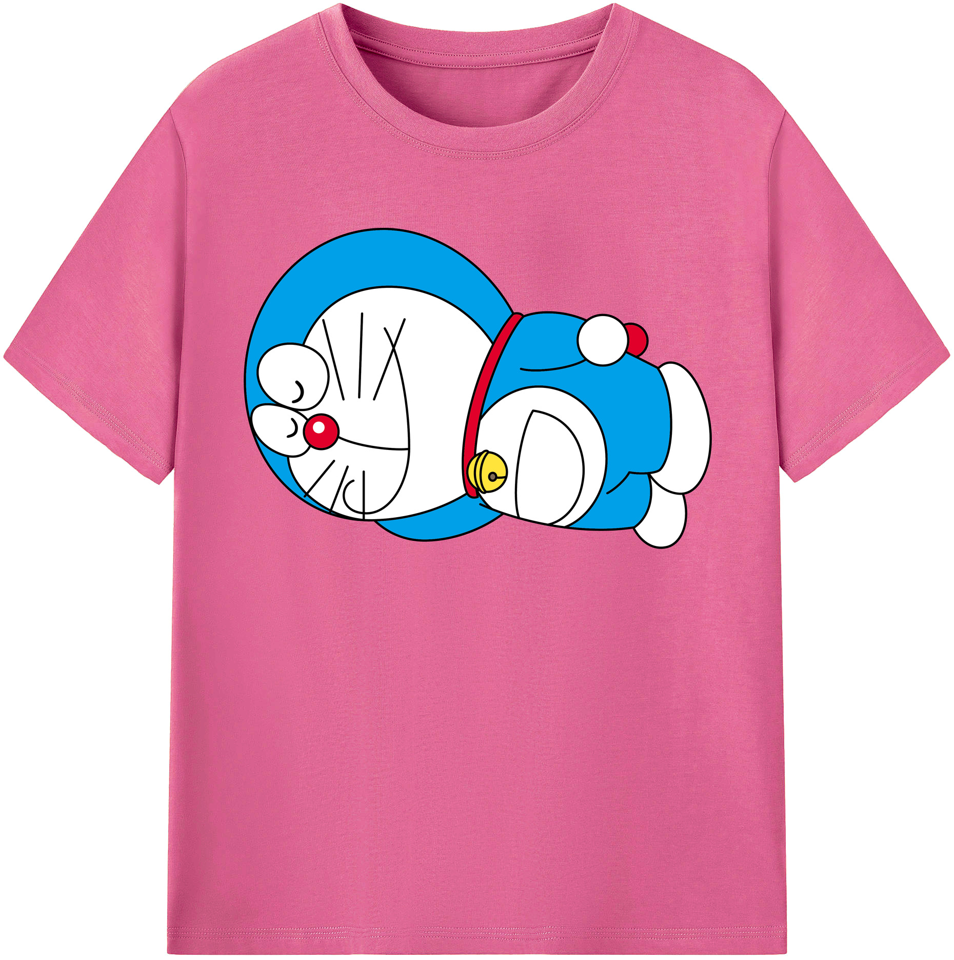 （画像用） ドラえもん Doraemon レディースカジュアルプリントTシャツ（綿100％）