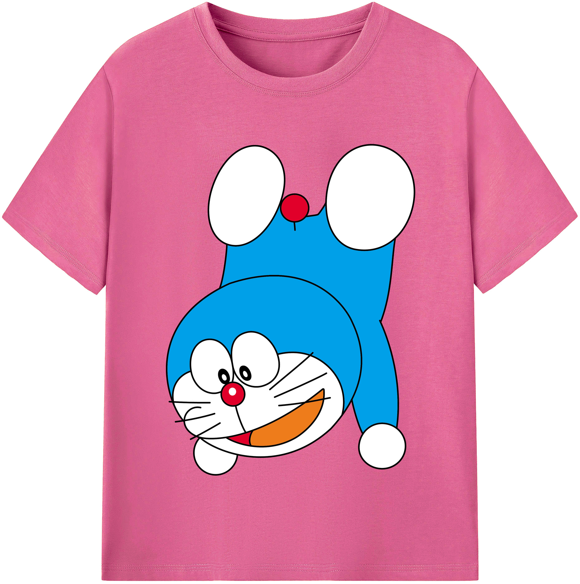 （画像用） ドラえもん Doraemon レディースカジュアルプリントTシャツ（綿100％）