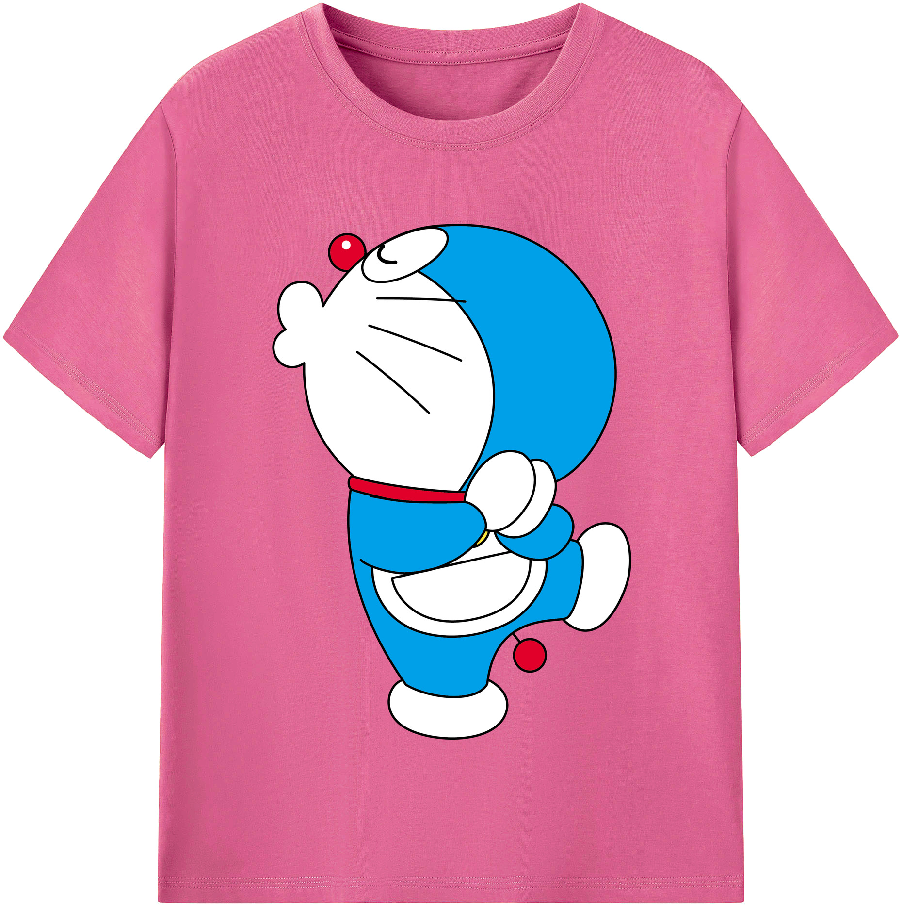 （画像用） ドラえもん Doraemon レディースカジュアルプリントTシャツ（綿100％）