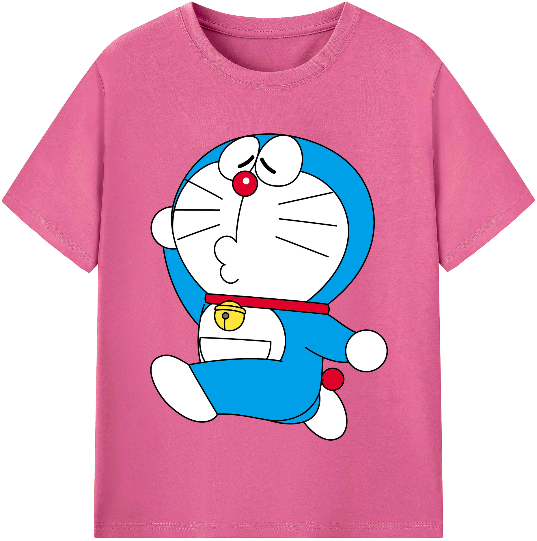 （画像用） ドラえもん Doraemon レディースカジュアルプリントTシャツ（綿100％）