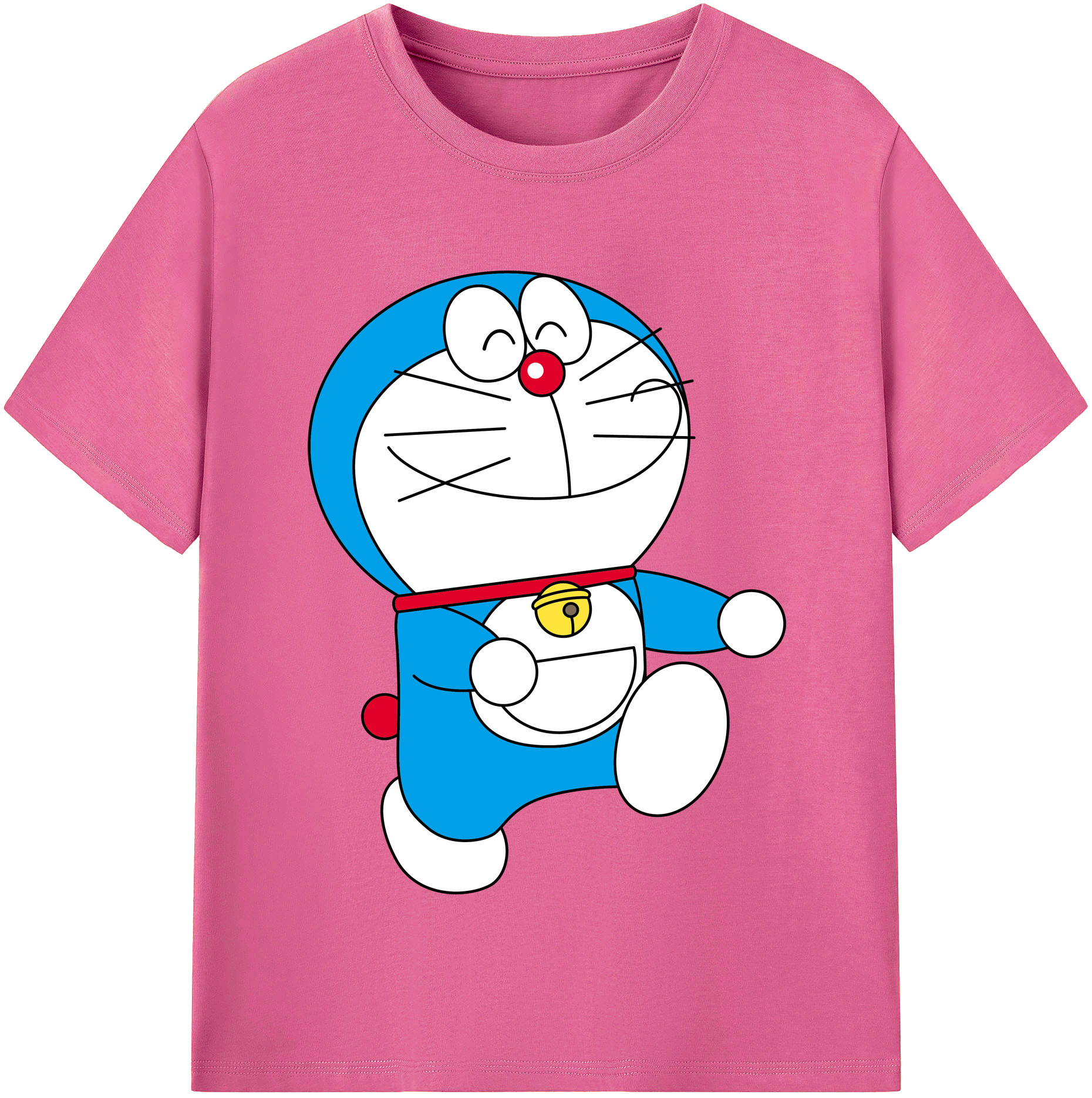 （画像用） ドラえもん Doraemon レディースカジュアルプリントTシャツ（綿100％）