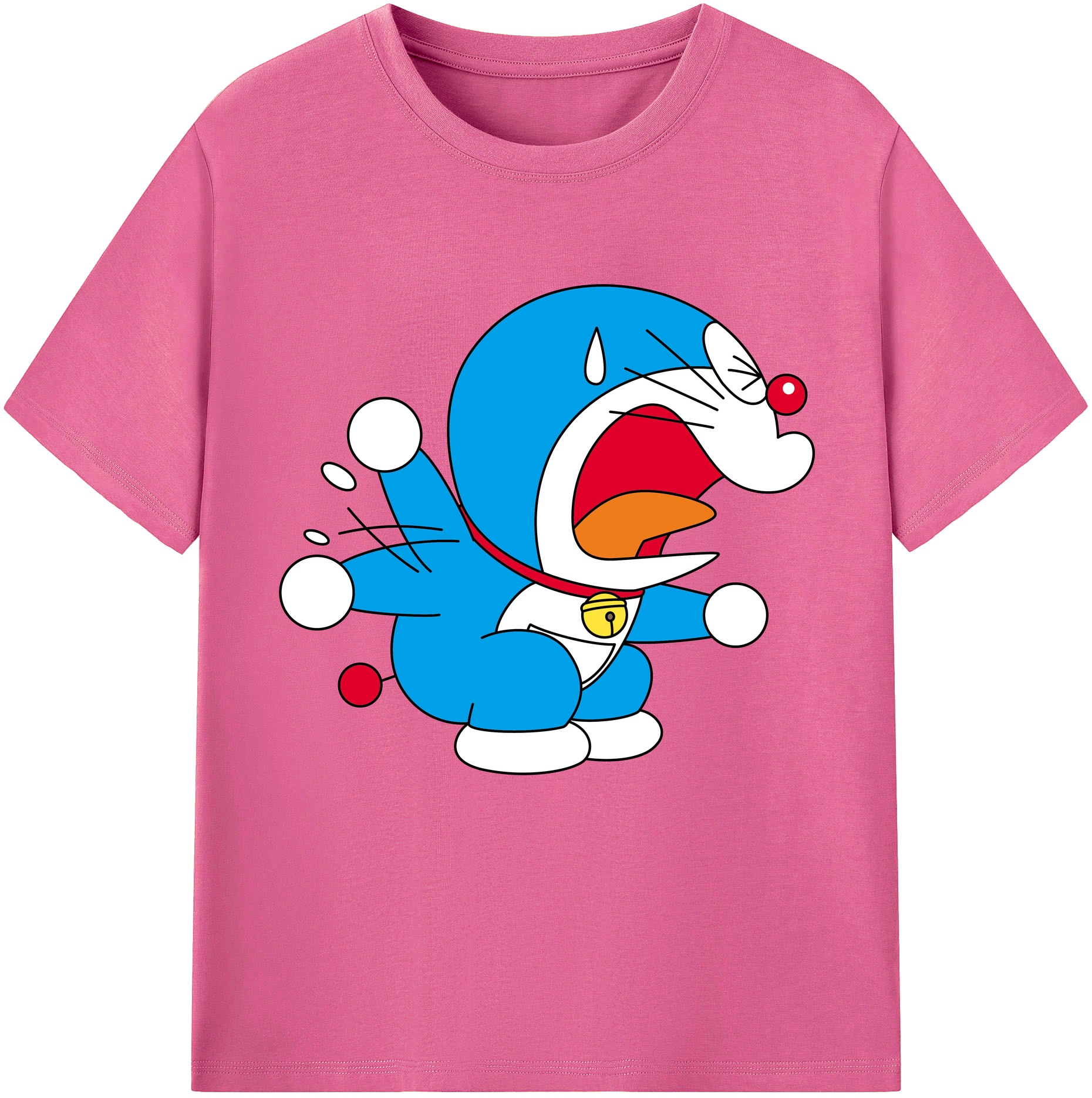 （画像用） ドラえもん Doraemon レディースカジュアルプリントTシャツ（綿100％）