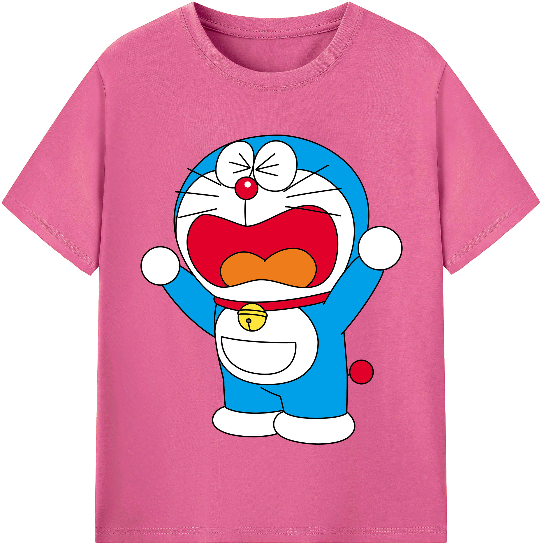（画像用） ドラえもん Doraemon レディースカジュアルプリントTシャツ（綿100％）