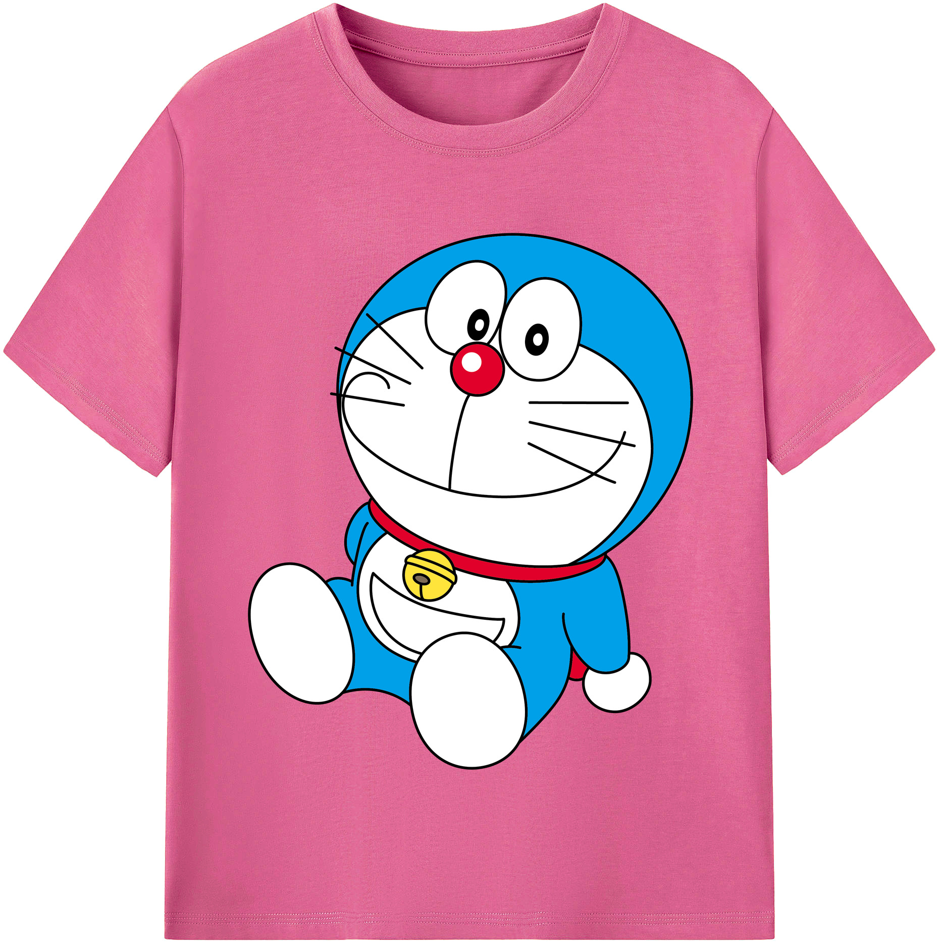 （画像用） ドラえもん Doraemon レディースカジュアルプリントTシャツ（綿100％）