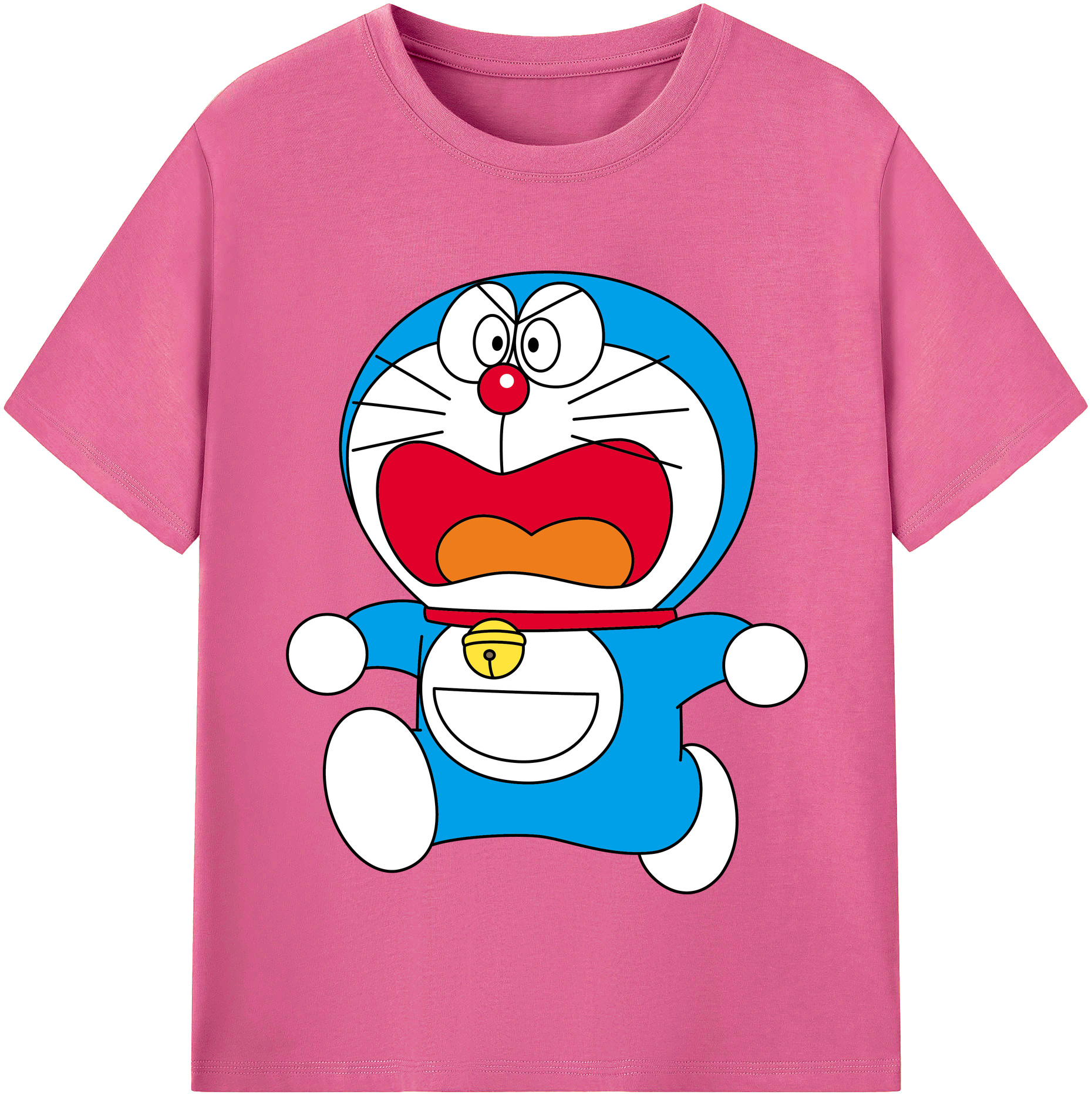 （画像用） ドラえもん Doraemon レディースカジュアルプリントTシャツ（綿100％）