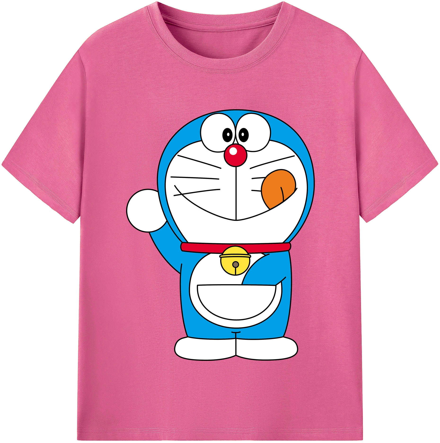 （画像用） ドラえもん Doraemon レディースカジュアルプリントTシャツ（綿100％）