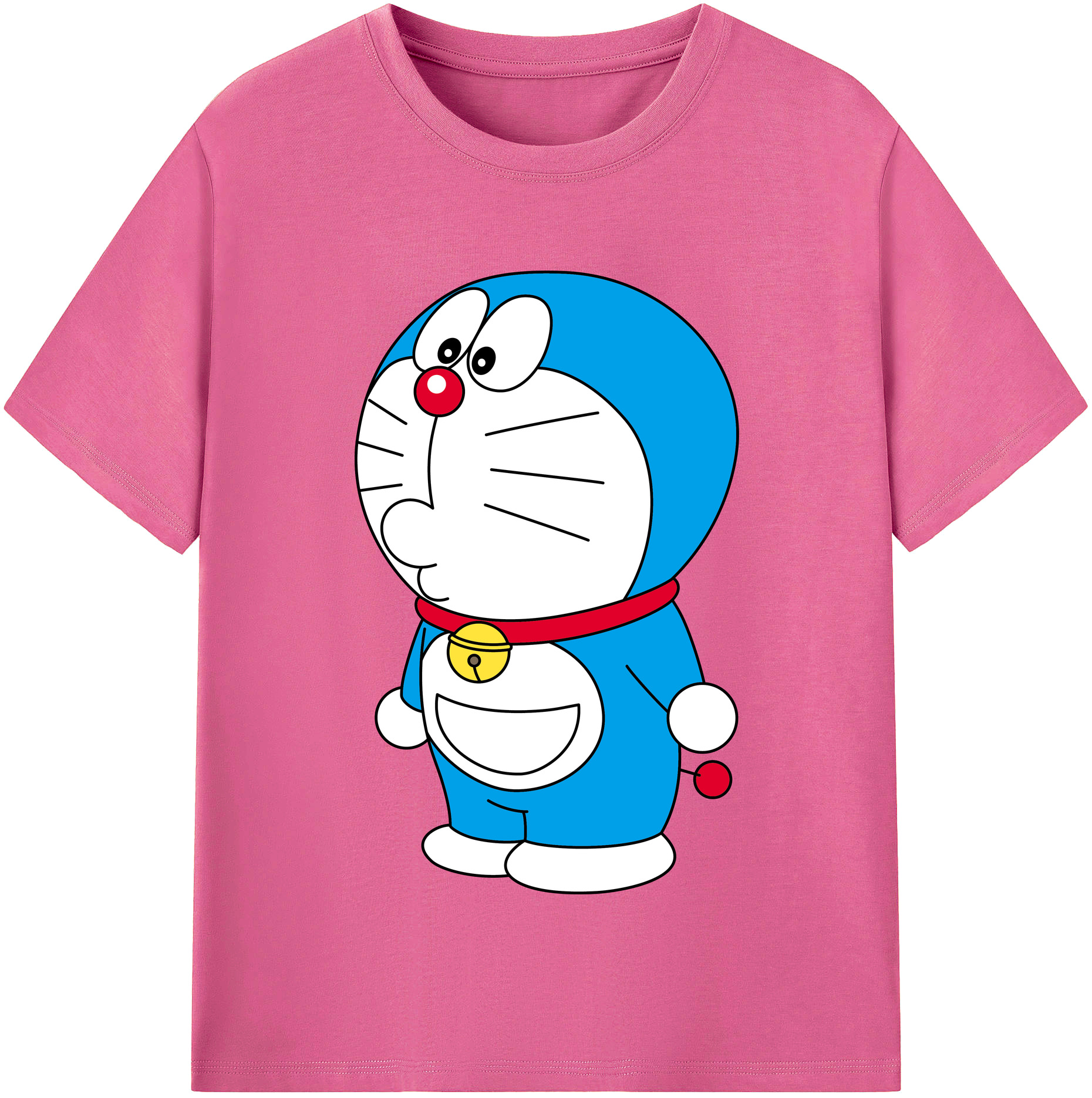 （画像用） ドラえもん Doraemon レディースカジュアルプリントTシャツ（綿100％）