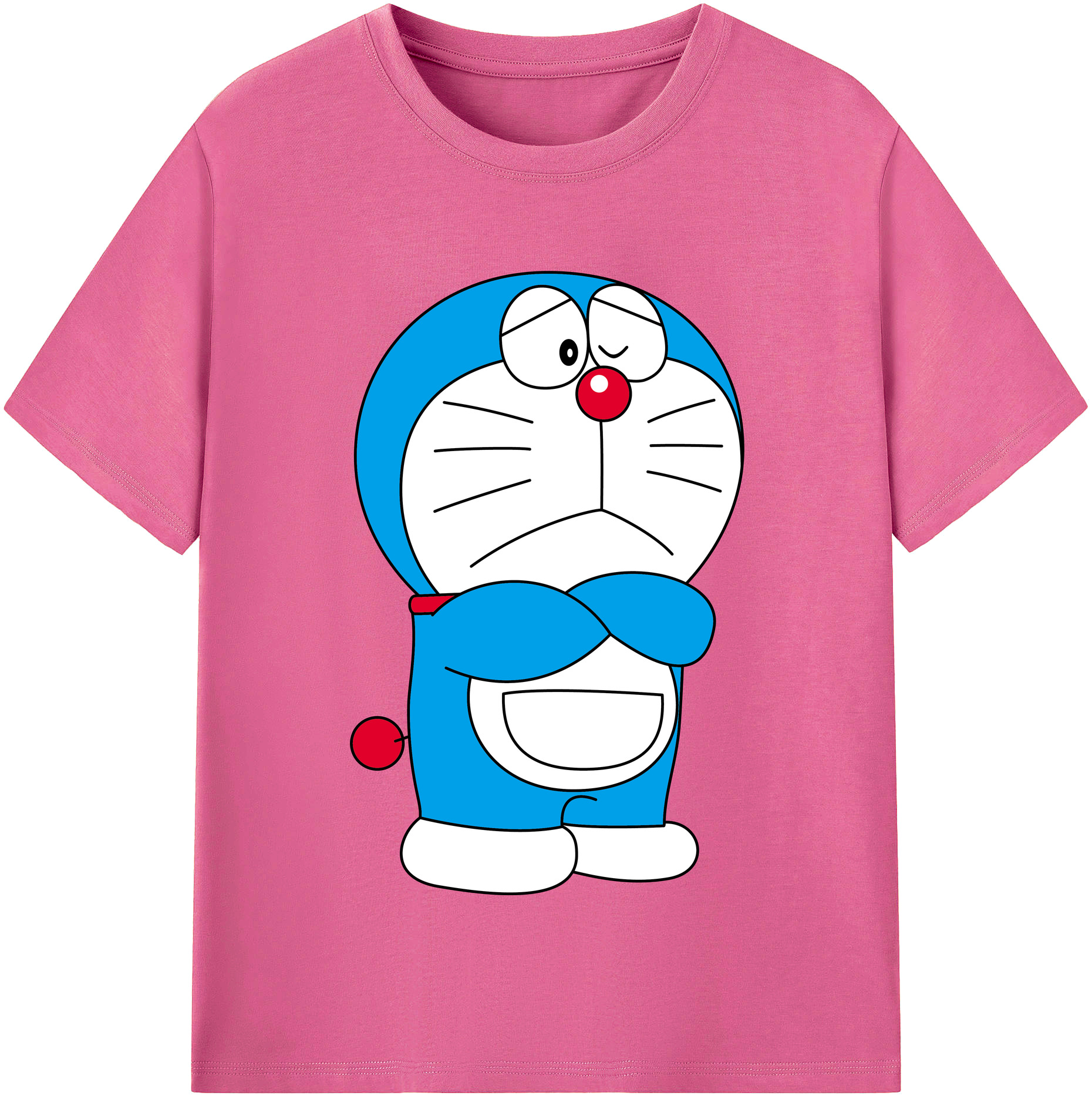 （画像用） ドラえもん Doraemon レディースカジュアルプリントTシャツ（綿100％）