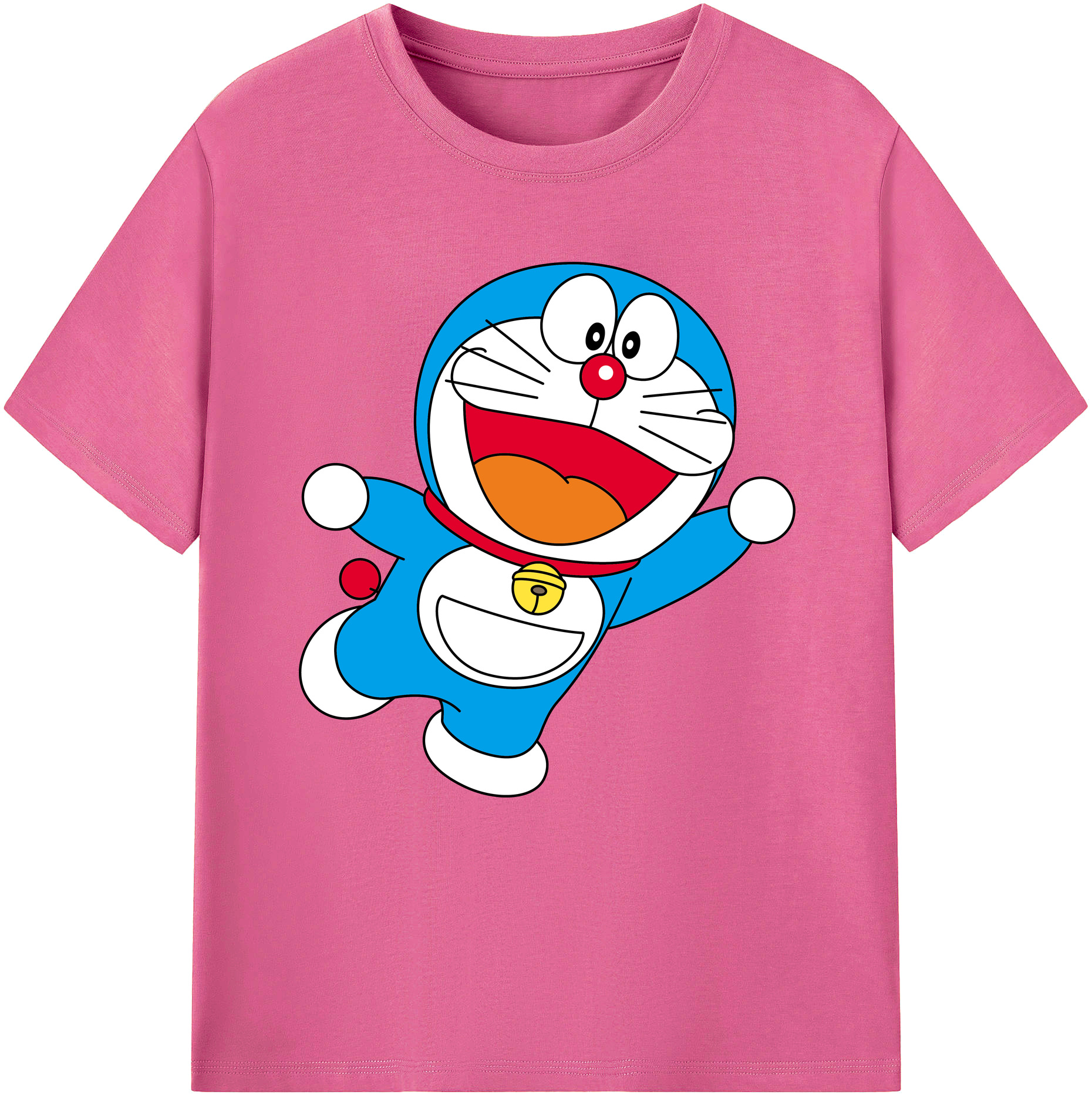 （画像用） ドラえもん Doraemon レディースカジュアルプリントTシャツ（綿100％）