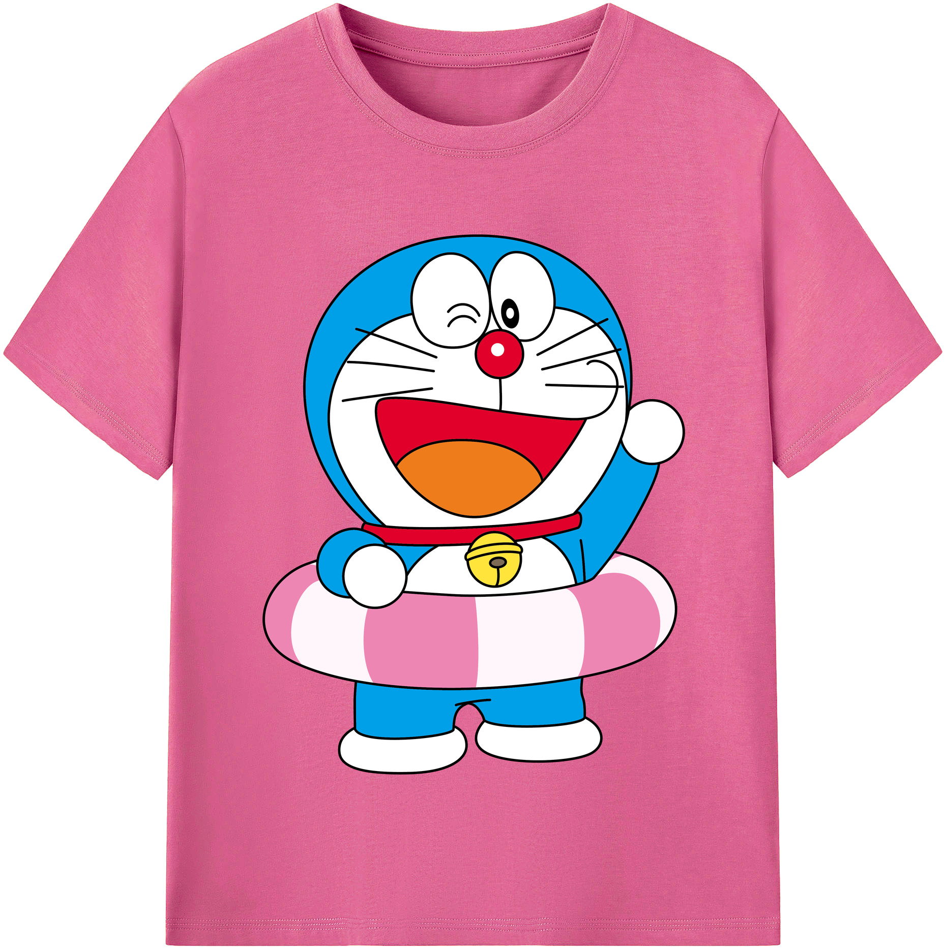 （画像用） ドラえもん Doraemon レディースカジュアルプリントTシャツ（綿100％）
