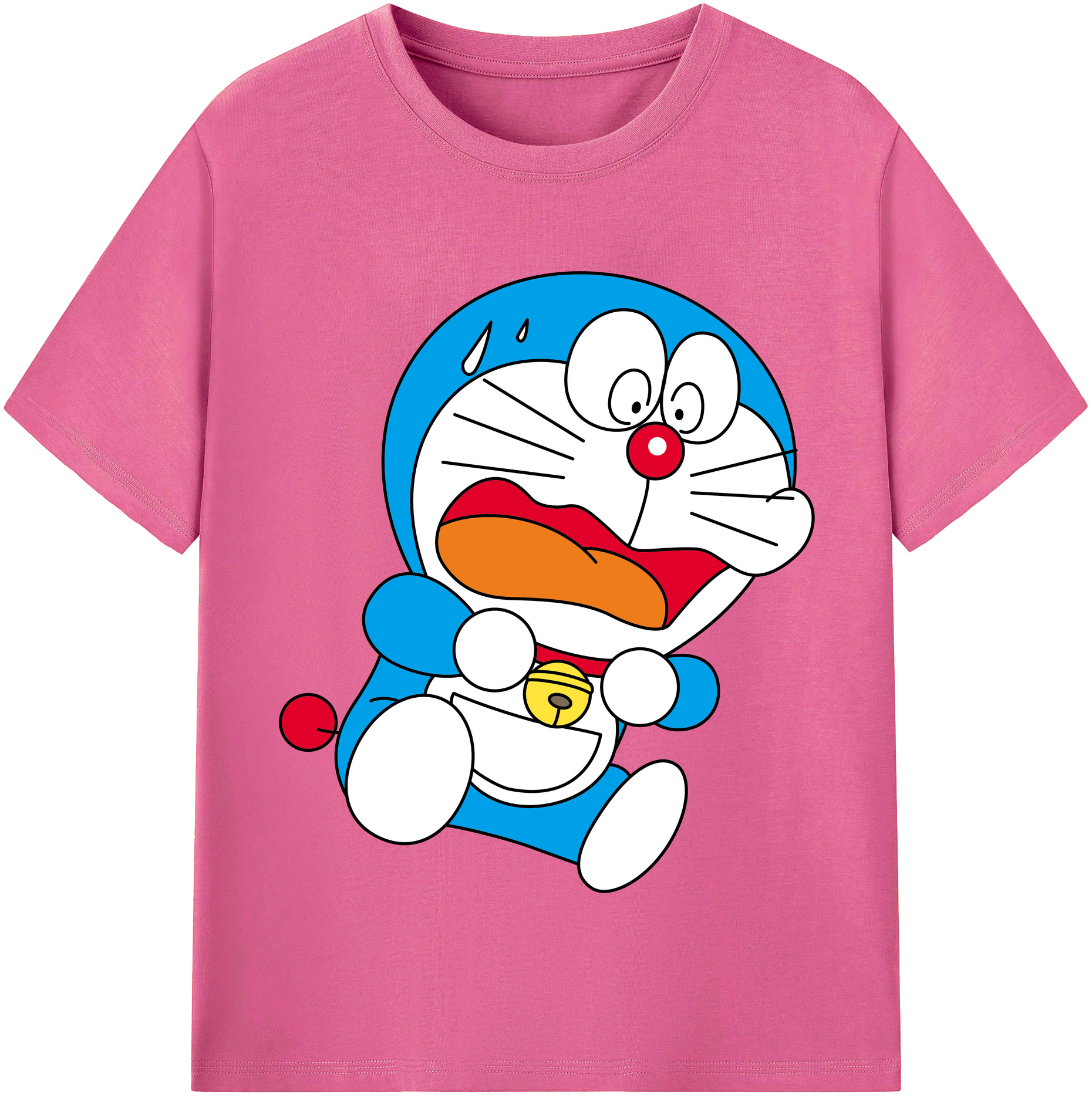 （画像用） ドラえもん Doraemon レディースカジュアルプリントTシャツ（綿100％）