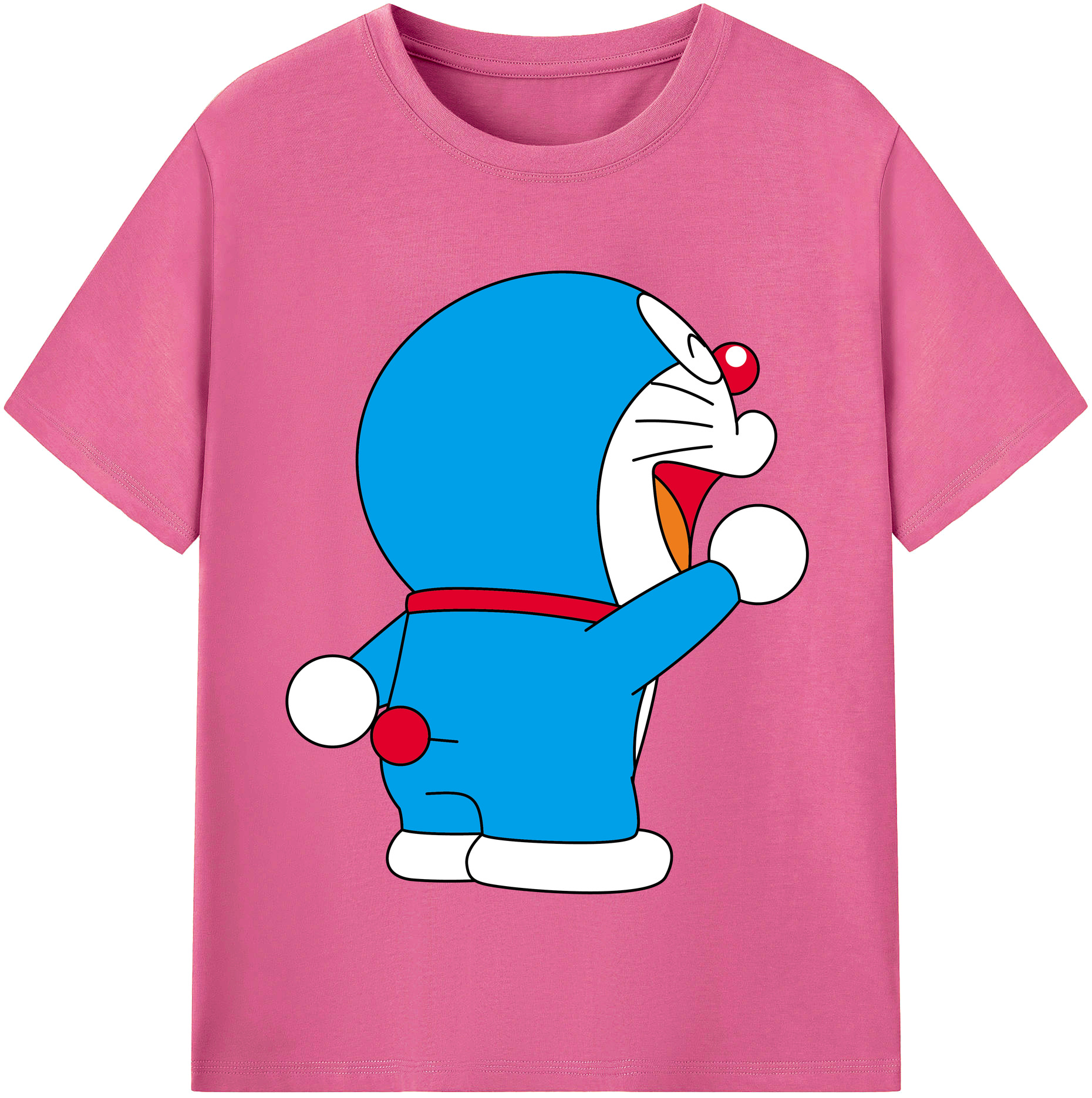 （画像用） ドラえもん Doraemon レディースカジュアルプリントTシャツ（綿100％）